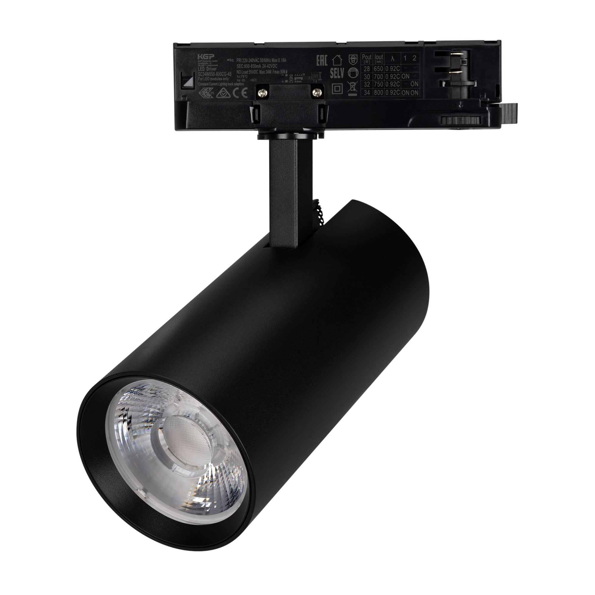 Светильник LGD-GERA-4TR-R90-30W Warm3000 (BK, 36 deg, 230V) (Arlight, IP20 Металл, 5 лет)