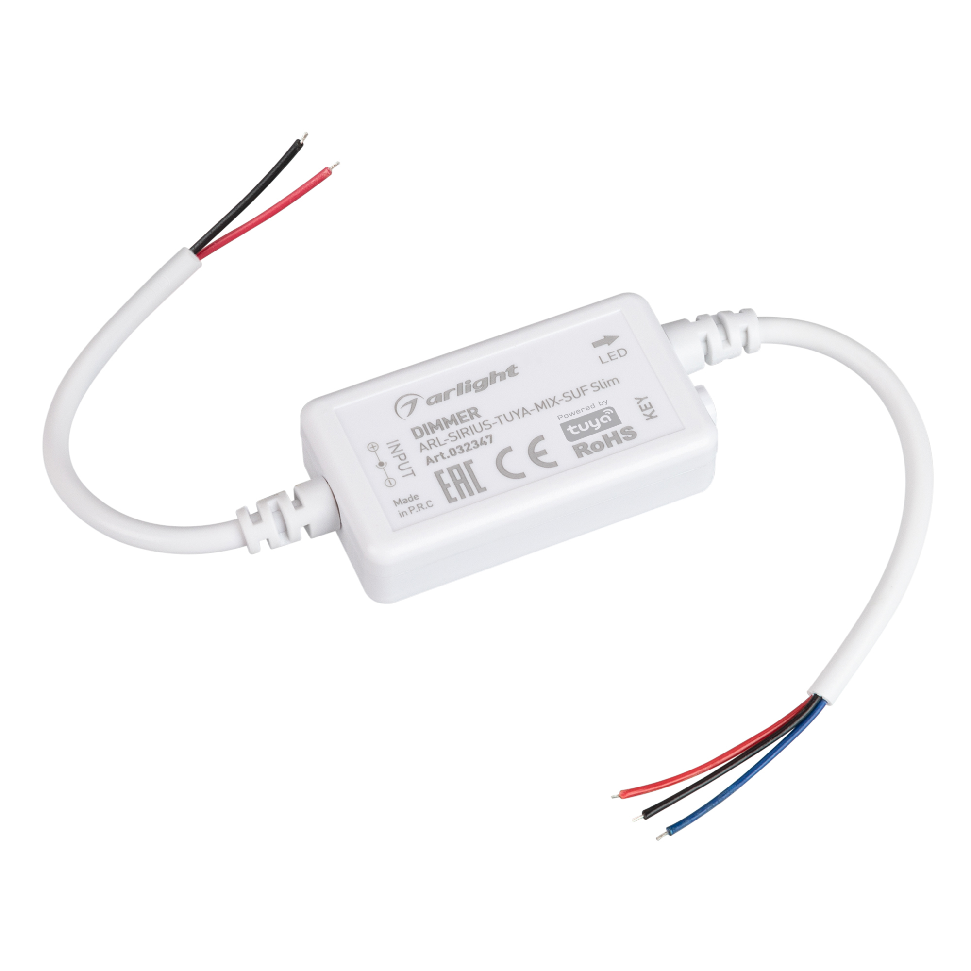 Диммер ARL-SIRIUS-TUYA-MIX-SUF Slim (12-24V, 2x3A, 2.4G) (Arlight, Контроллер)
