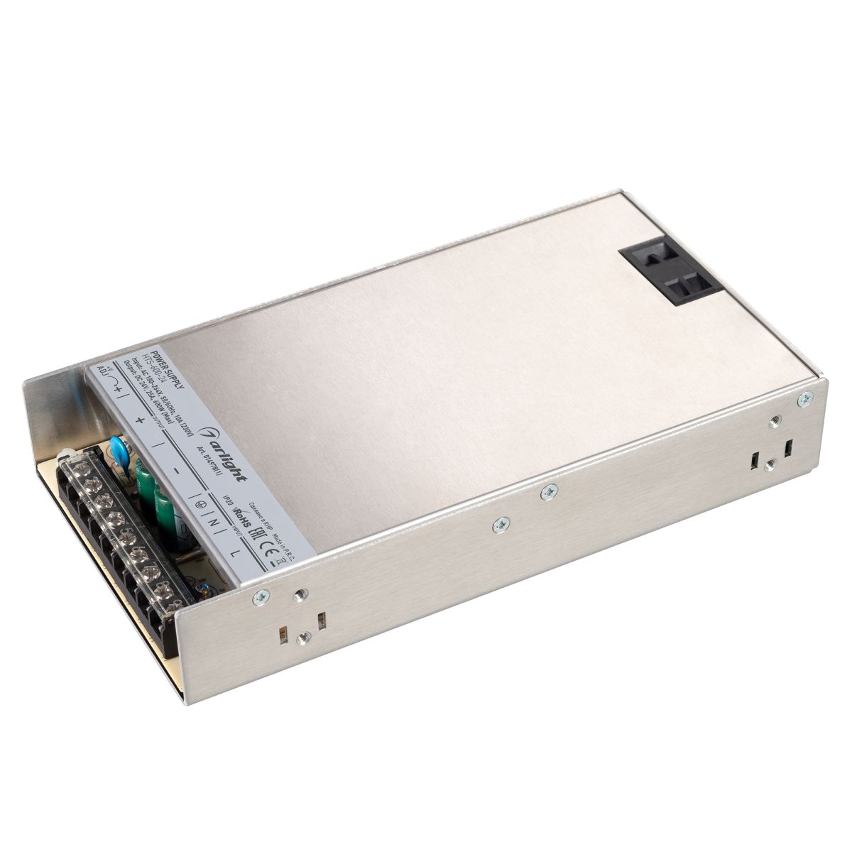 Блок питания HTS-600-24 (24V, 25A, 600W) (Arlight, IP20 Сетка, 3 года)