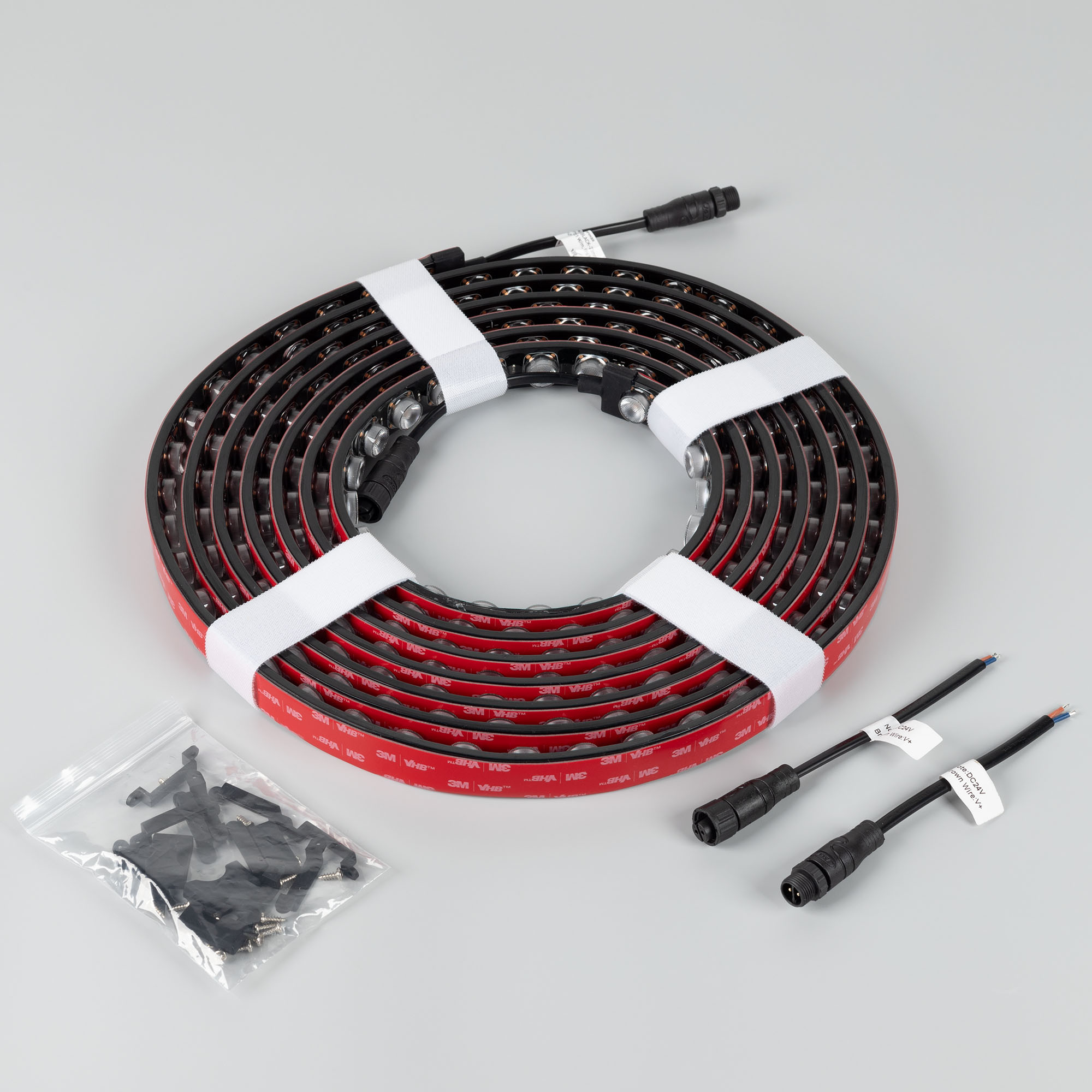 Лента герметичная FLT-PS-A42-BLACK-23mm 24V Warm2700 (21 W/m, IP67, 30deg, 5m) (Arlight)