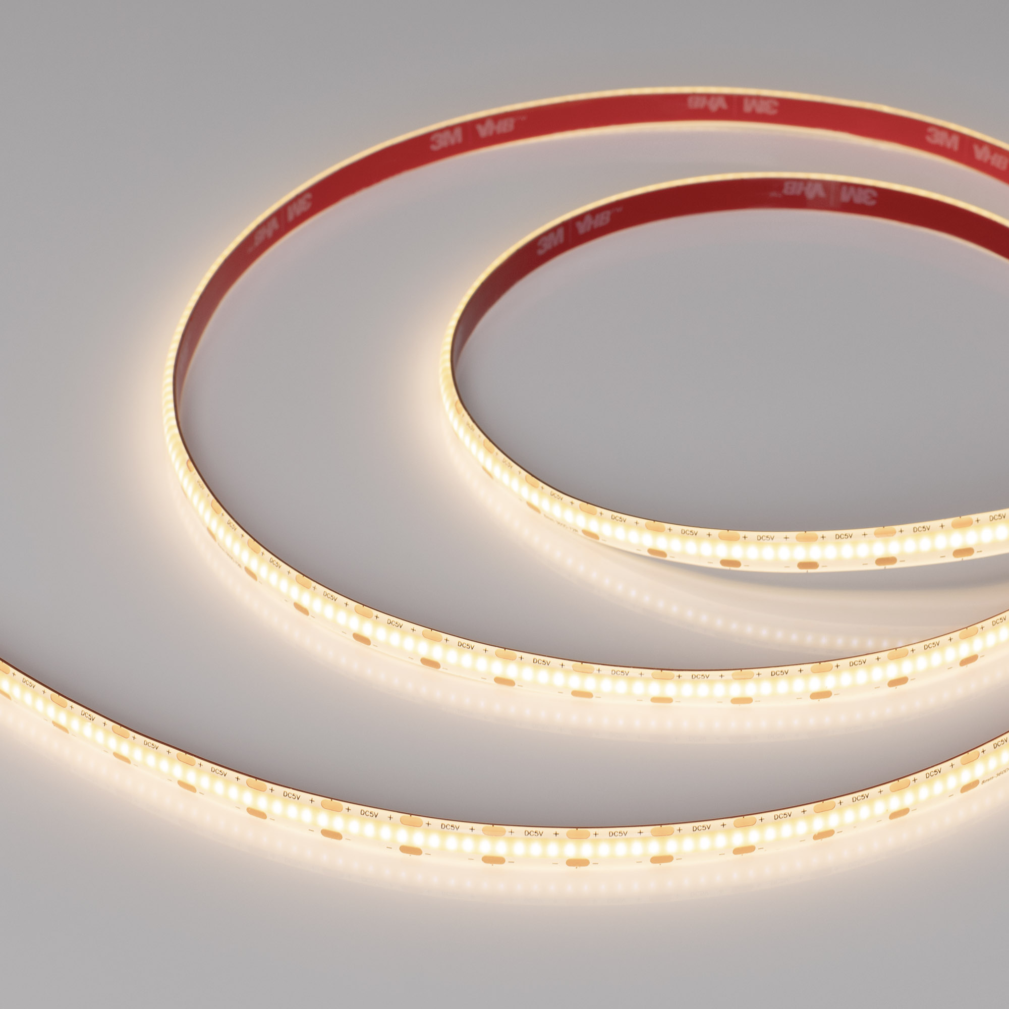 Лента герметичная COB-SE-X360-8mm 5V Warm3000 (5 W/m, IP65, CSP, 5m) (Arlight)