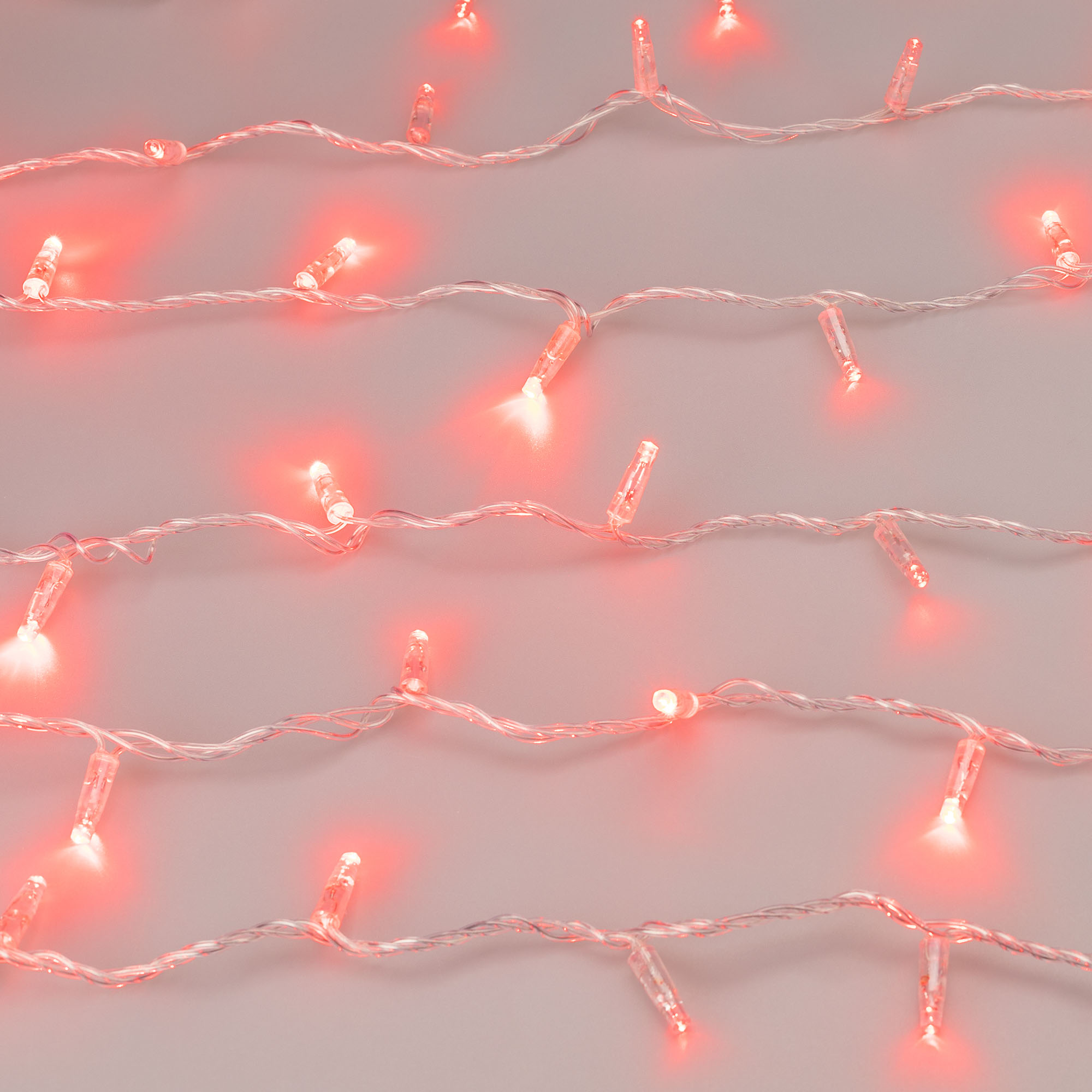 Светодиодная гирлянда ARD-STRING-CLASSIC-1000-CLEAR-100LED-PULSE Red (230V, 7W) (Ardecoled, IP65, 1 год)