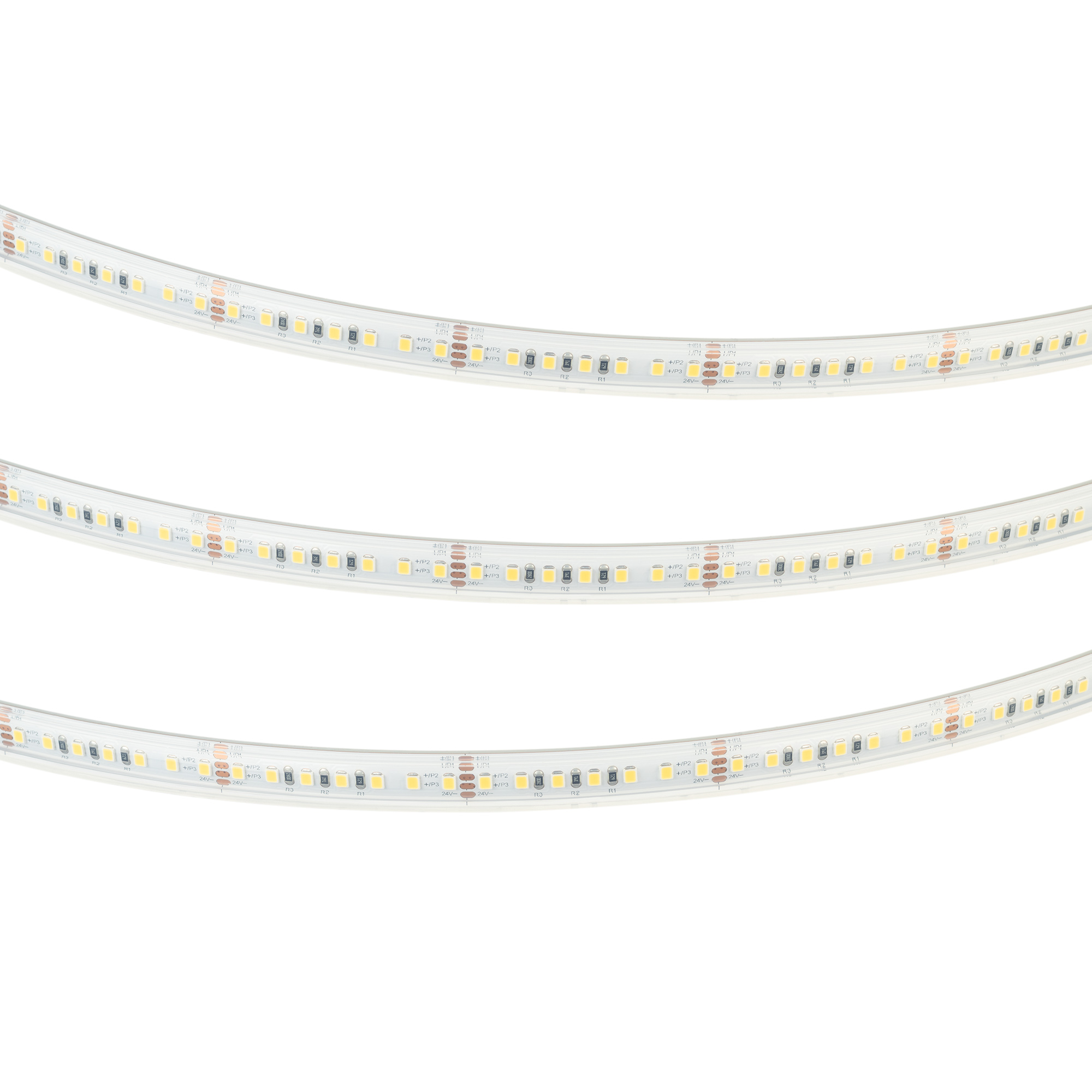 Лента герметичная RTW-PS-A140-12mm 24V Warm3500 (4-18 W/m, IP67, 5m) (Arlight, CRI>90)