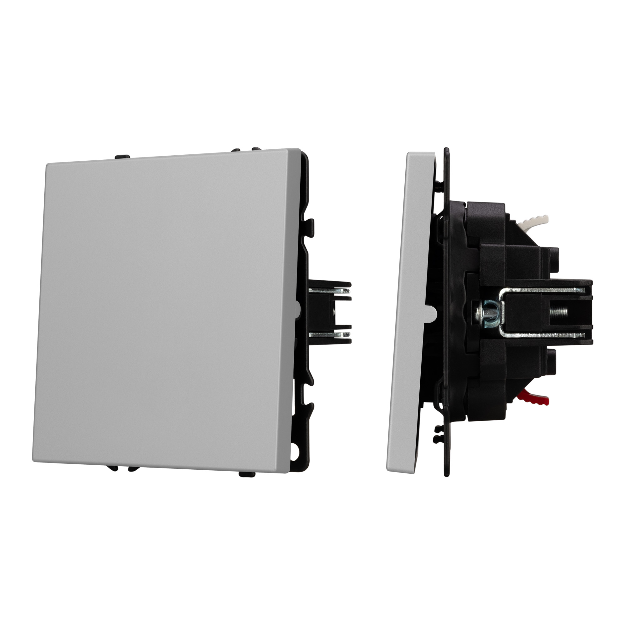 ARL NOBE Выключатель звонковый 1 кл софт-тач никель SWT-MKR1-SFPL-IS (250V, 10A) (Arlight)