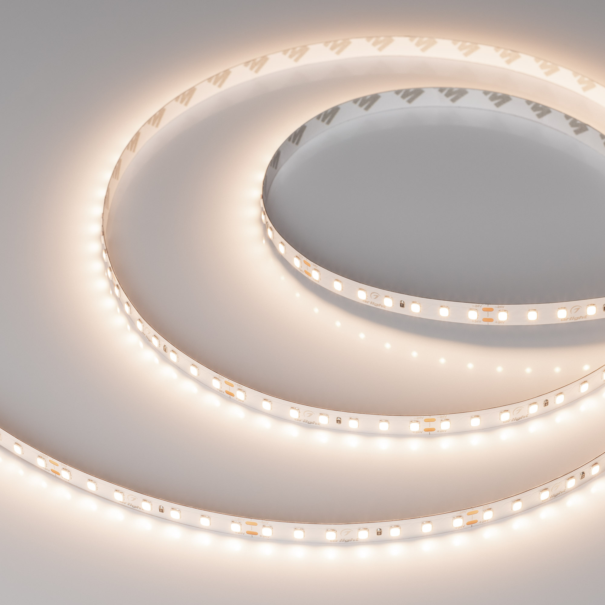 Лента UL-A112-8mm 24V Warm3500 (7 W/m, IP20, 5m) (Arlight, 7 лет)