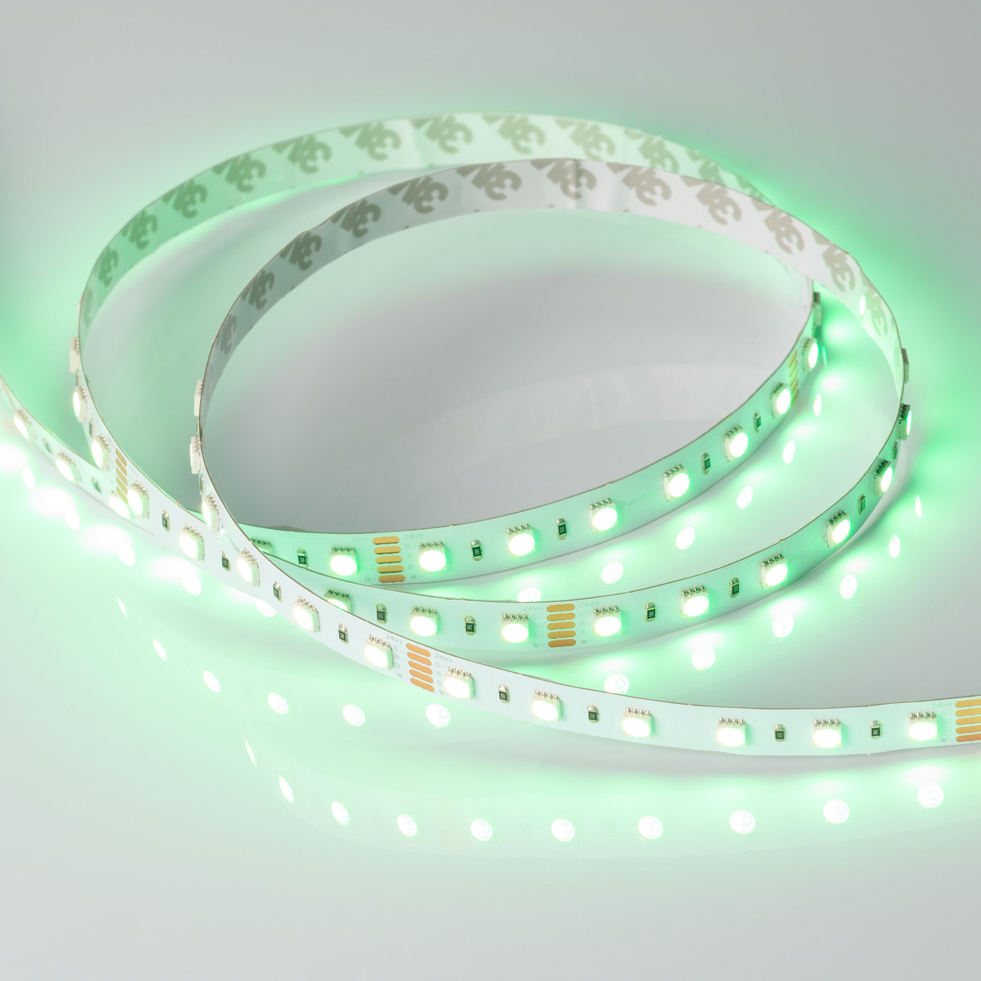 Лента RT-B60-12mm 24V RGBW-Warm-4-in-1 (19.2 W/m, IP20, 5060, 5m) (Arlight, Открытый)