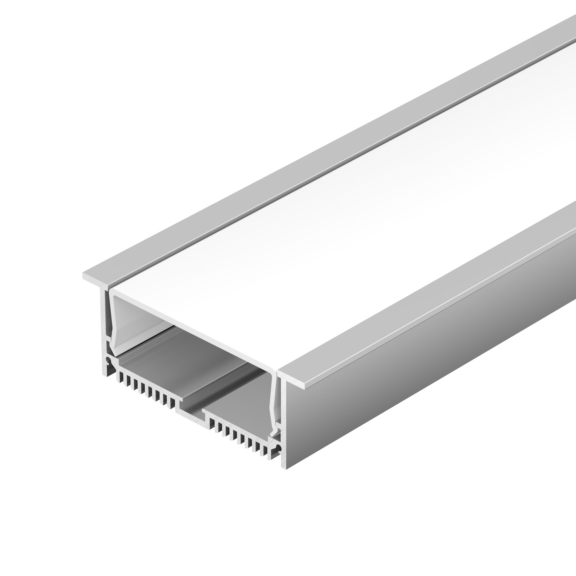 Профиль с экраном SL-LINIA88-F-2500 ANOD+OPAL (Arlight, Алюминий)