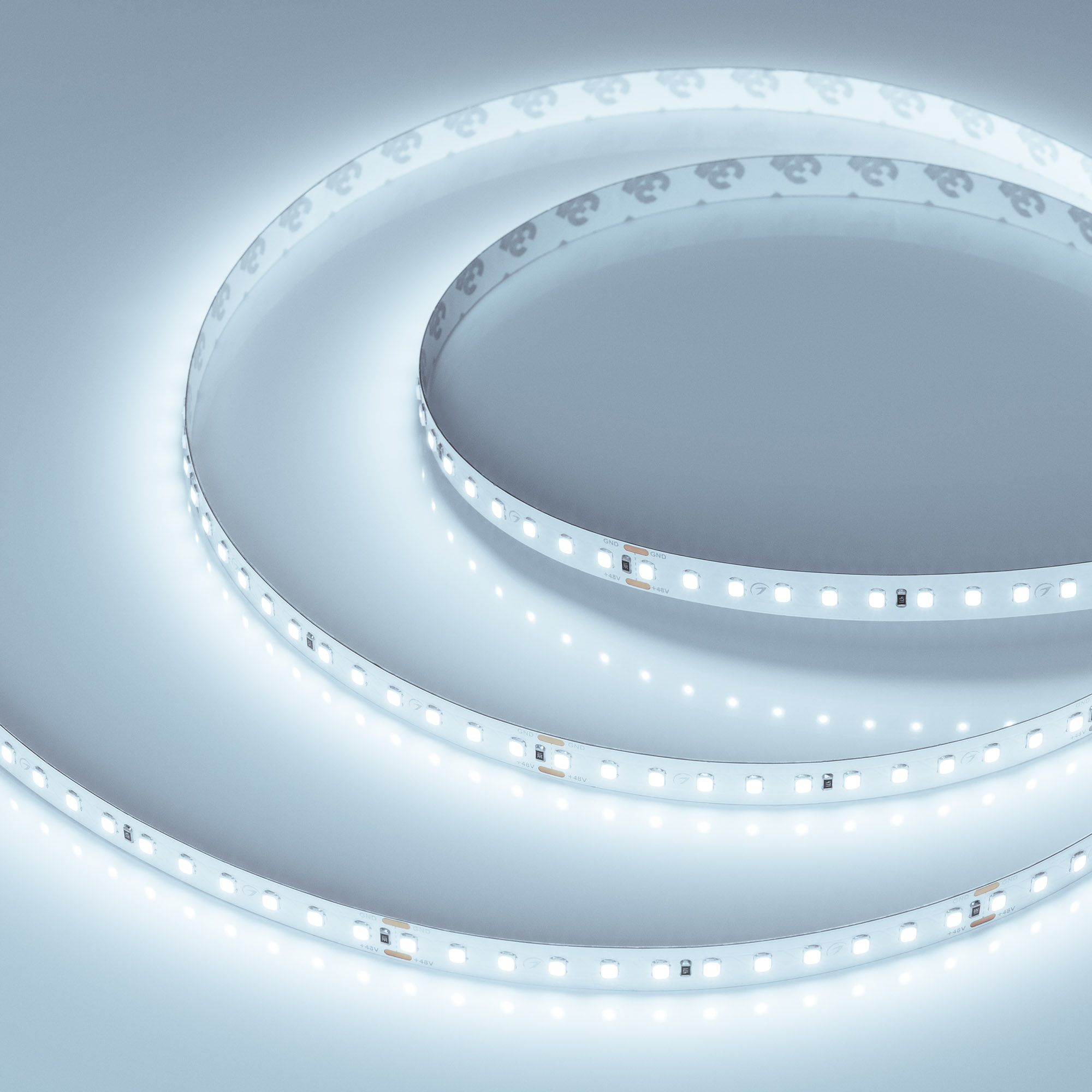 Лента UL-A120-10mm 48V Cool 8K (10 W/m, IP20, 30m) (Arlight, Открытый)