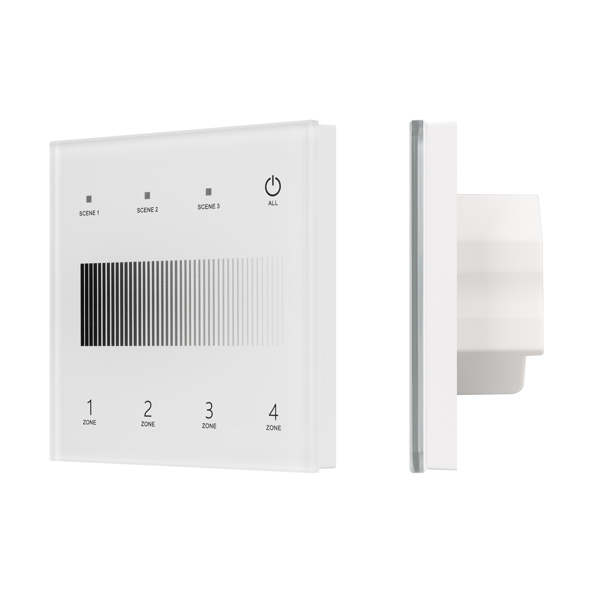 INTELLIGENT ARLIGHT Сенсорная панель SMART-DALI-301-11-4G-3SC-DT6 Белая (230V, встраиваемая, 2.4G) (IARL, IP20 Пластик, 5 лет)