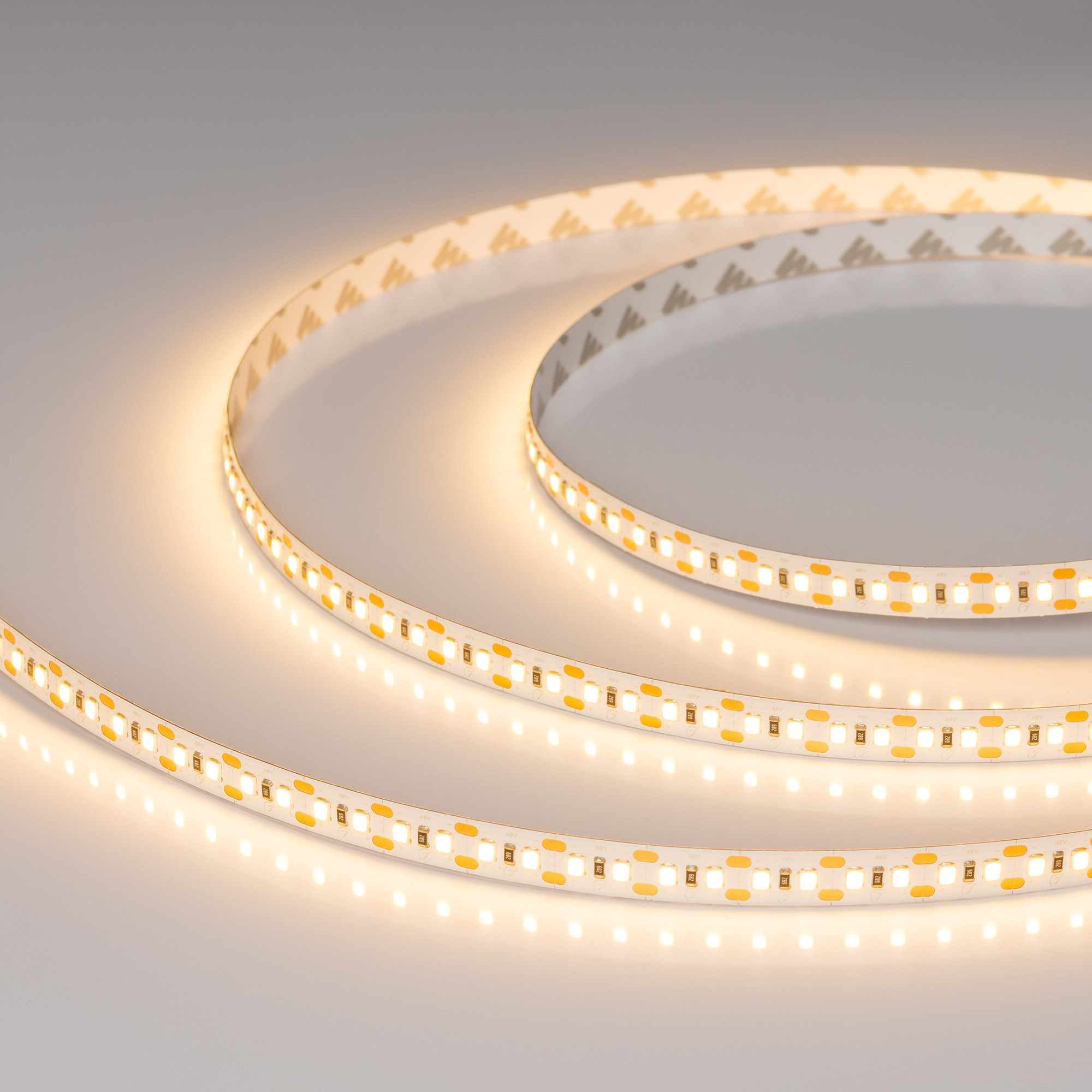 Лента UL-A140-10mm 48V Warm2700-CX2 (8 W/m, IP20, 30m) (Arlight, резка 2 светодиода)