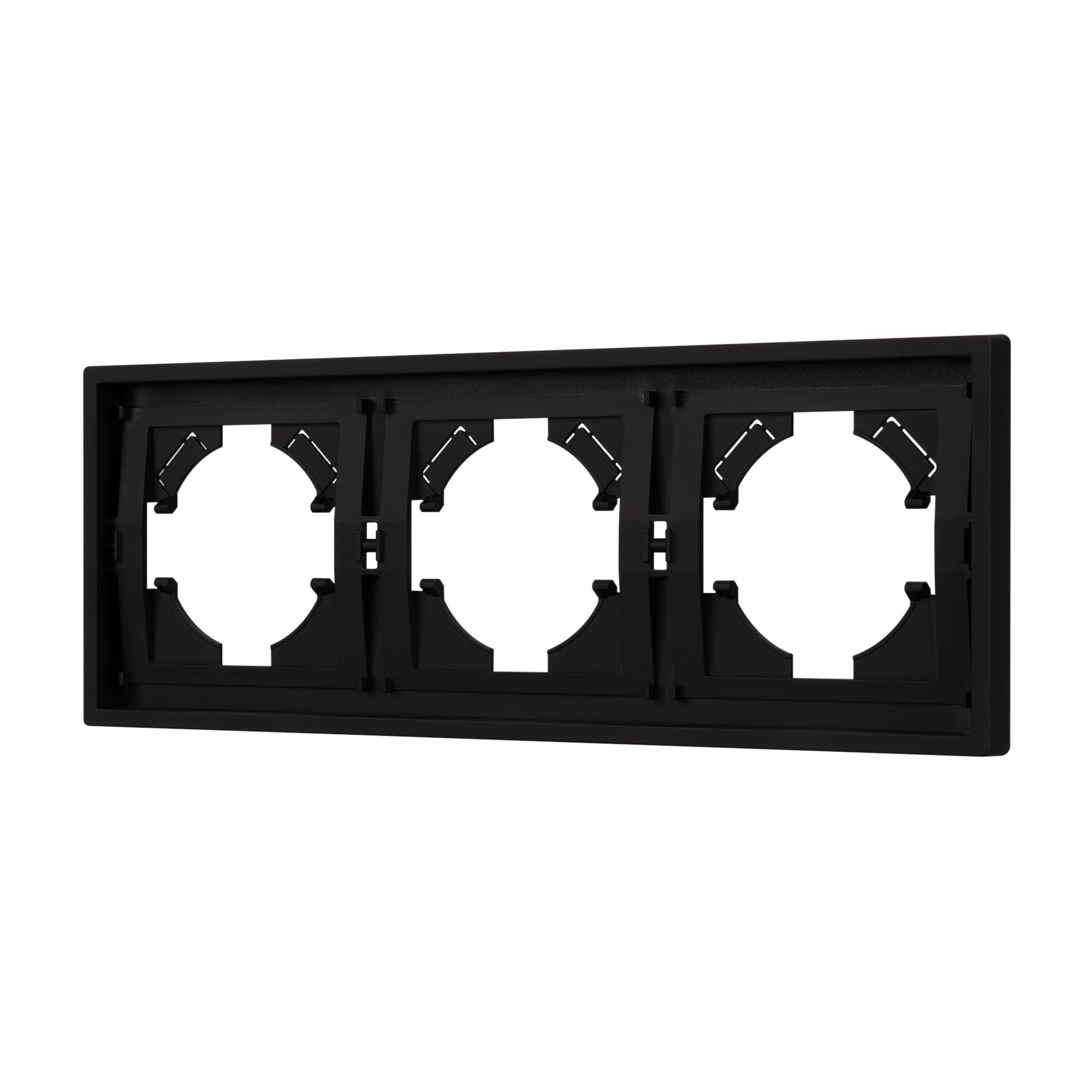 Рамка пластиковая FRM-TENDO-SFPL-3-BK (Arlight, Матовый черный)