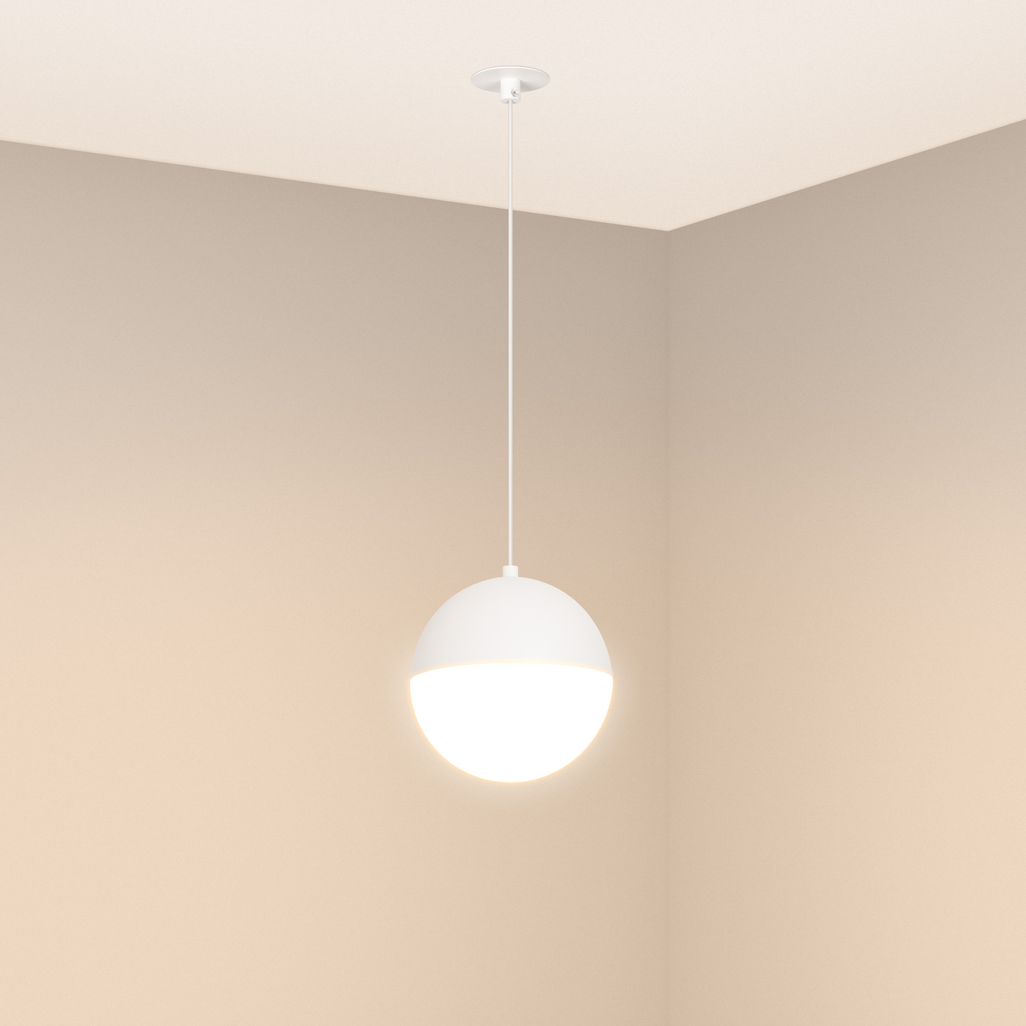Светильник SP-EMISFERO-HANG-BUILT-R150-11W Warm3000 (WH, 170 deg, 230V) (Arlight, IP20 Металл, 3 года)
