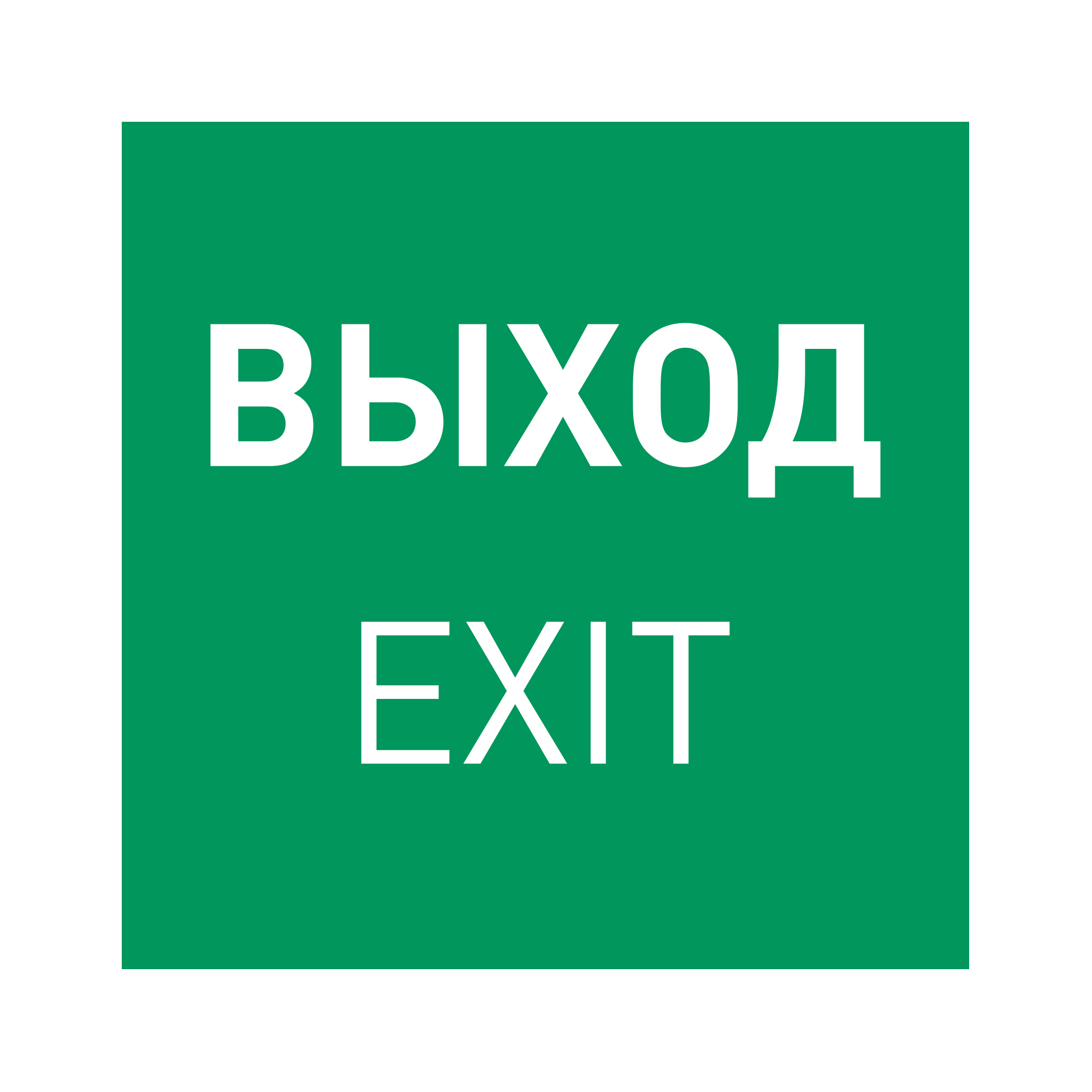 Пиктограмма EMGP-MARK-EXIT-FLAG (Выход) (Arlight, Пластик)