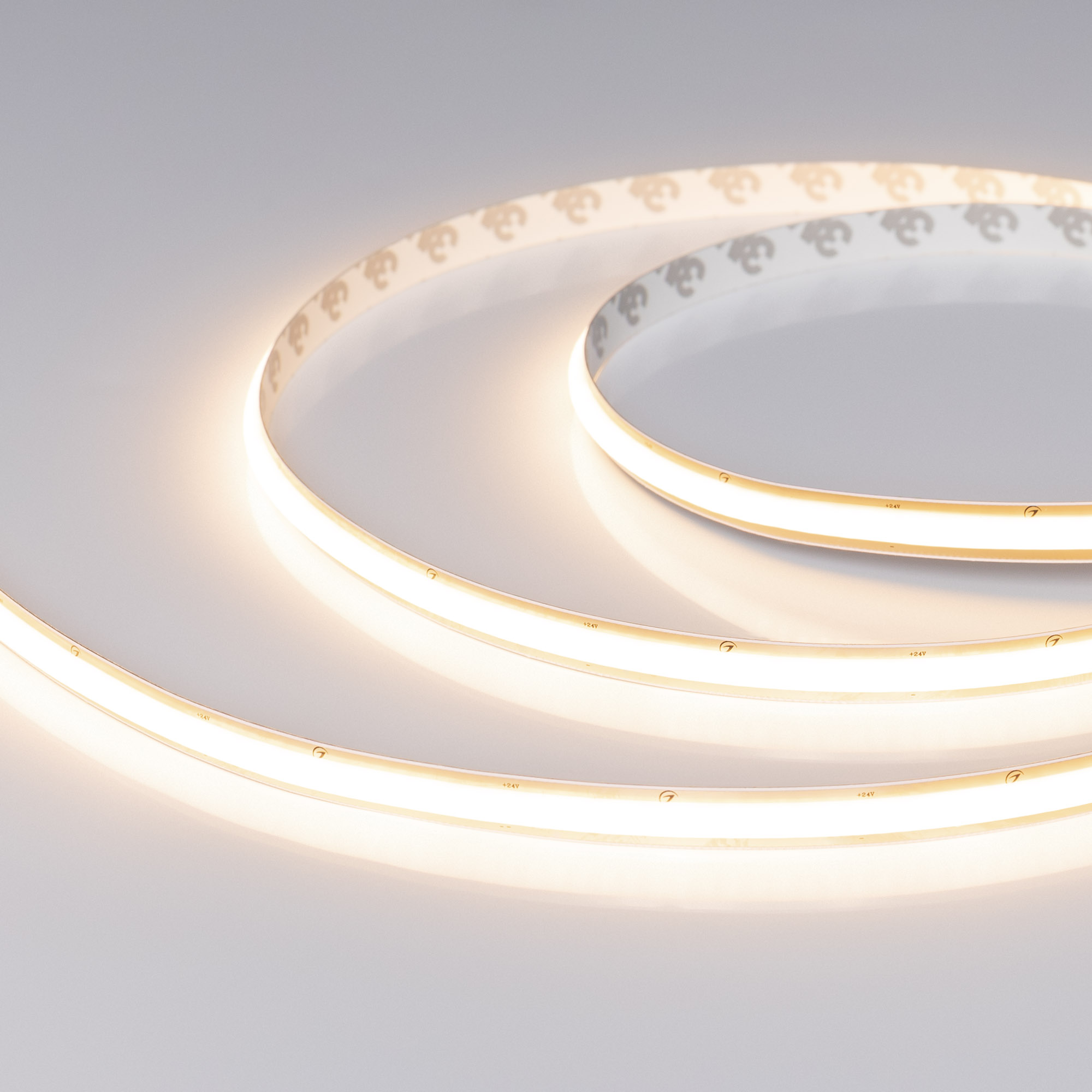Лента SOB-M288-10mm 24V Warm3500 (10 W/m, IP20, 5m) (Arlight, резка 1 светодиод)