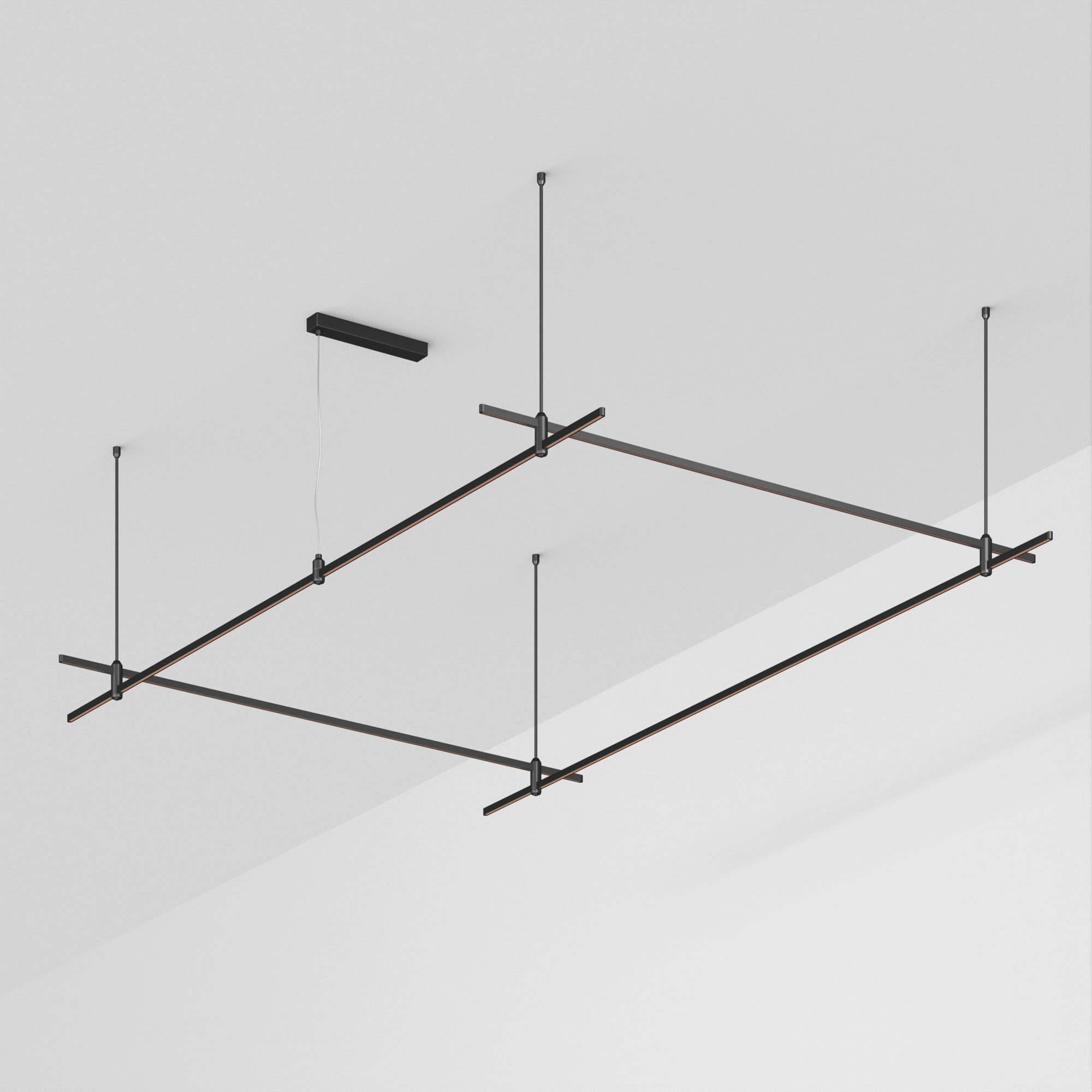 Основание ART-APRIORI-RECTANGLE-ROD-800-3000x2000 (BK) (Arlight, IP20 Металл, 3 года)