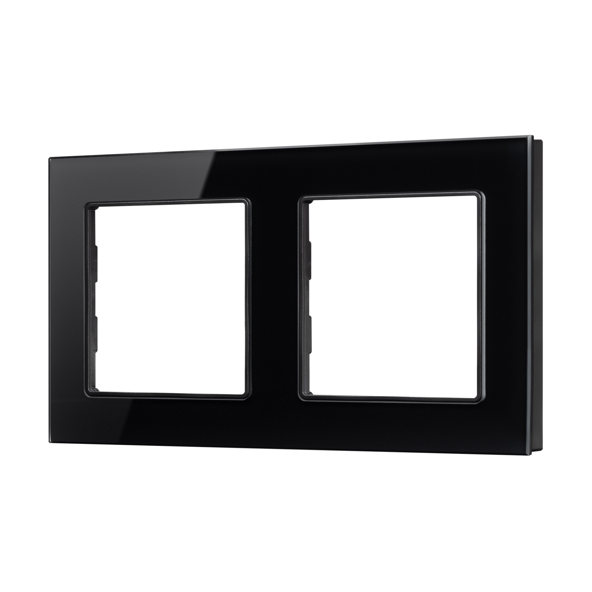 Рамка стеклянная FRM-GLARE-GS-2-BK (Arlight)