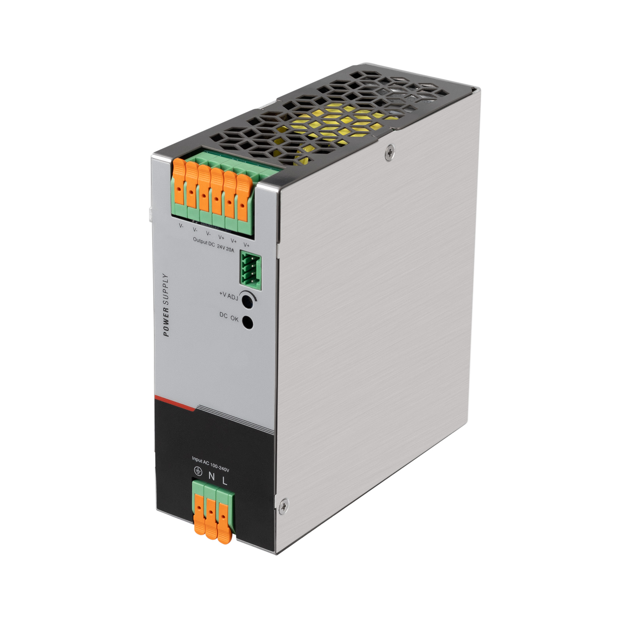 Блок питания ARV-DRP480-24-PFC-Y (24V, 20A, 480W) (Arlight, IP20 Металл, 5 лет)