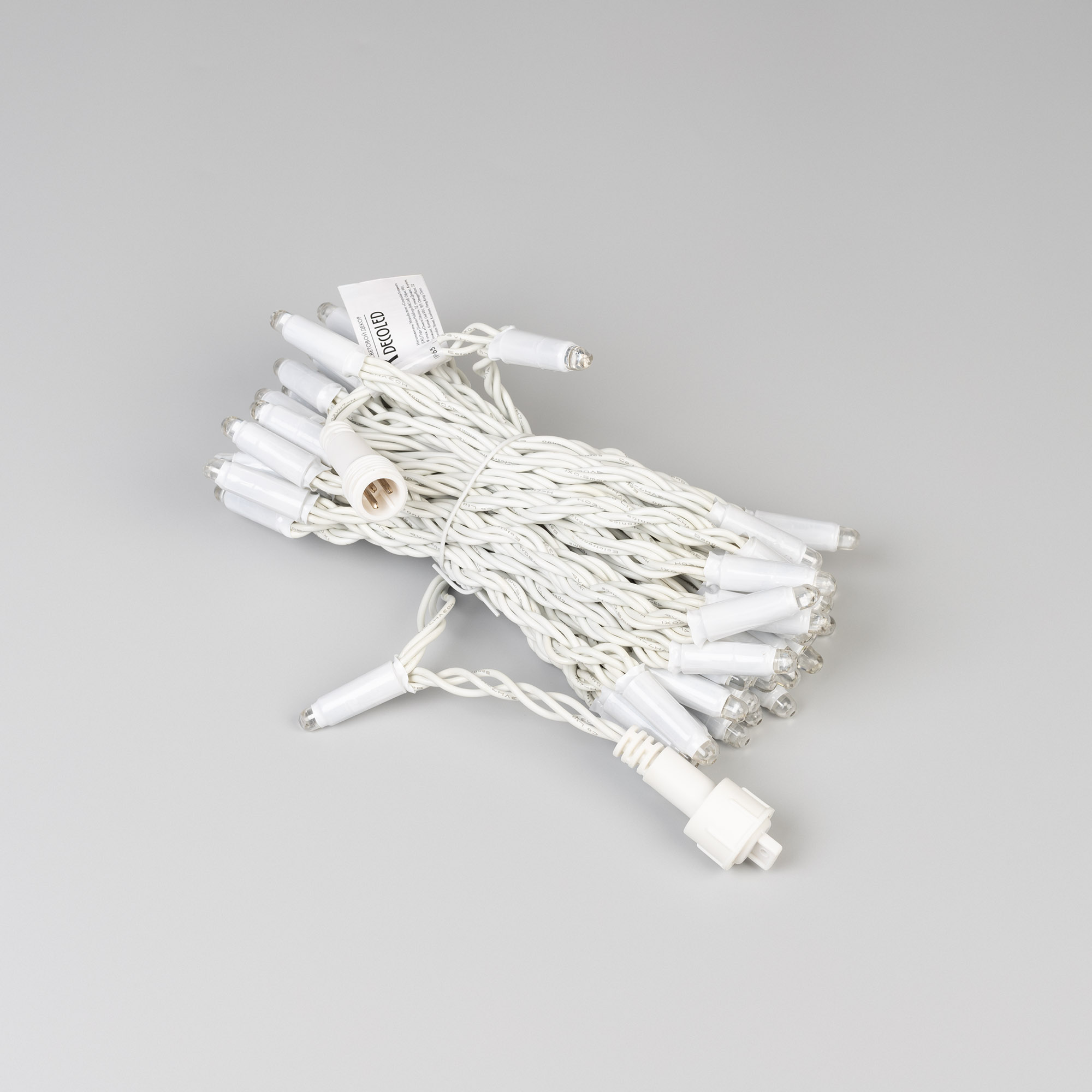 Светодиодная гирлянда ARD-STRING-CLASSIC-9000-WHITE-60LED-LIVE RGB-SPI (12V, 40W) (Ardecoled, IP65, 1 год)