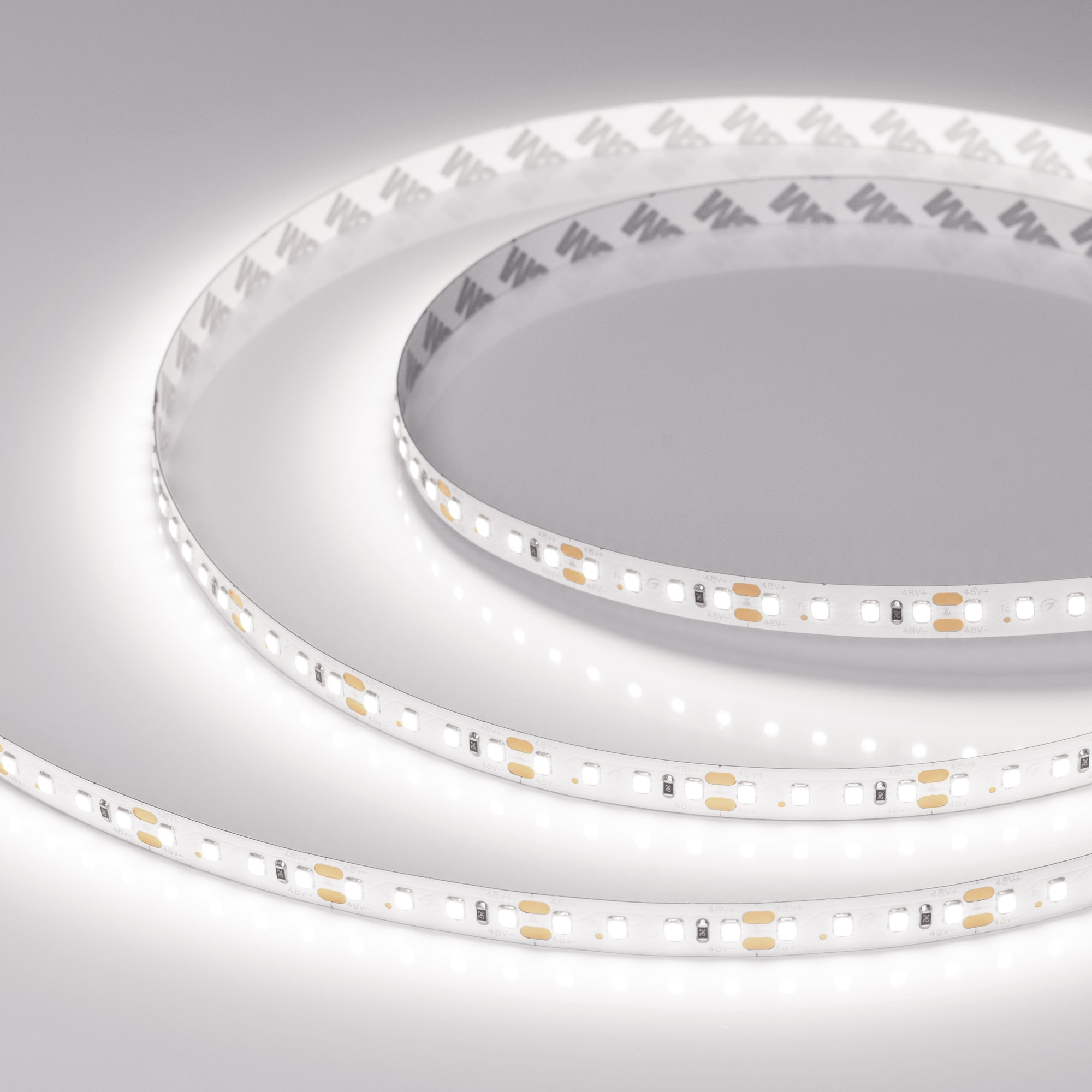 Лента RT-A120-10mm 48V White6000 (9.6 W/m, IP20, 2835, 30m) (Arlight, Открытый)