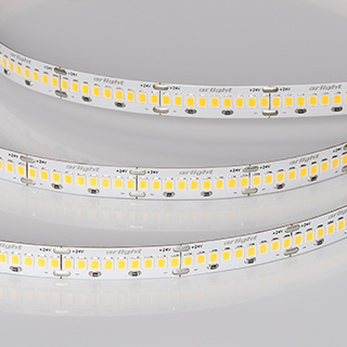 Лента ULTRA-A288-10mm 24V Warm2700 (17 W/m, IP20, 5m) (Arlight, высок.эфф.200 лм/Вт)
