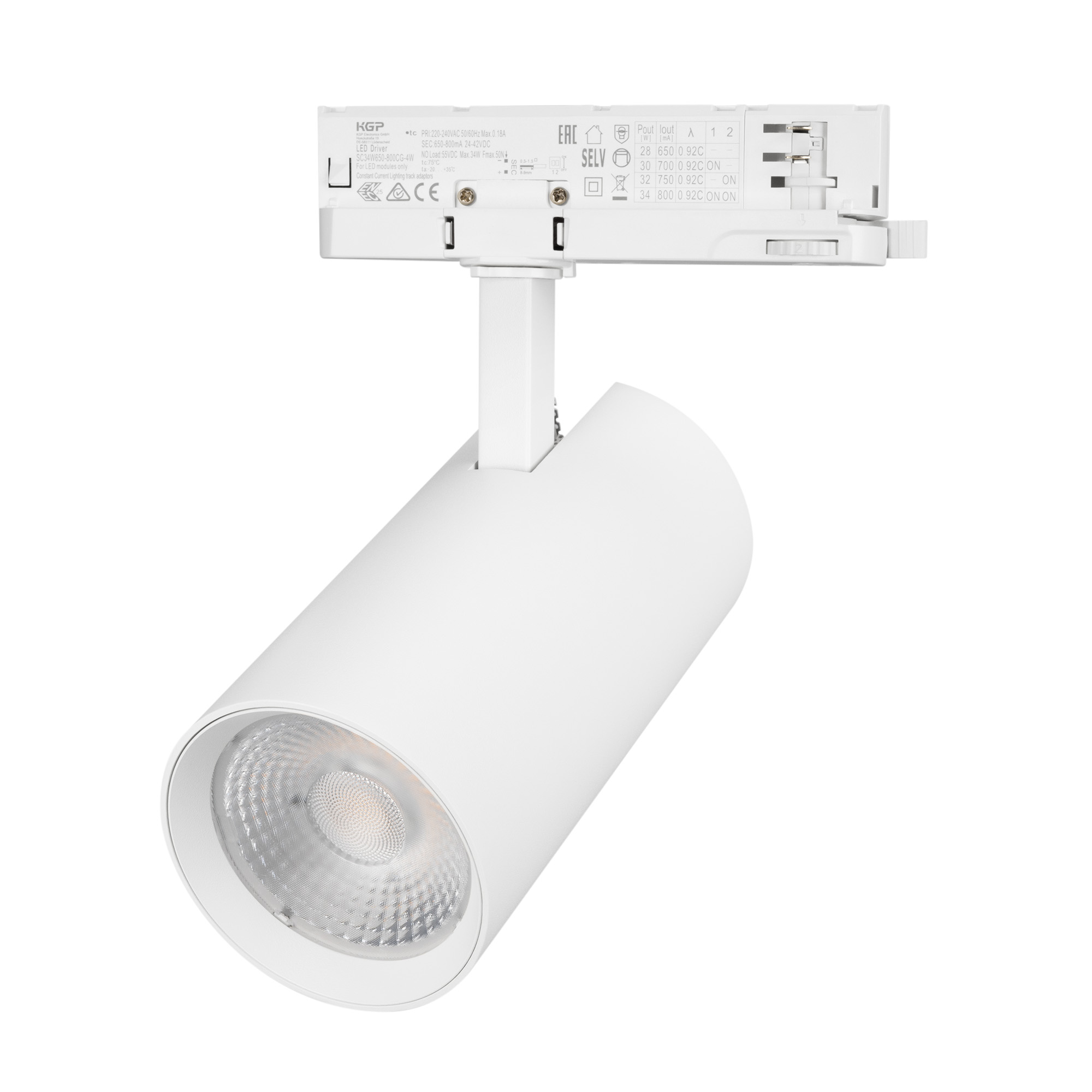 Светильник LGD-GERA-4TR-R90-40W Day4000 (WH, 55 deg, 230V) (Arlight, IP20 Металл, 5 лет)