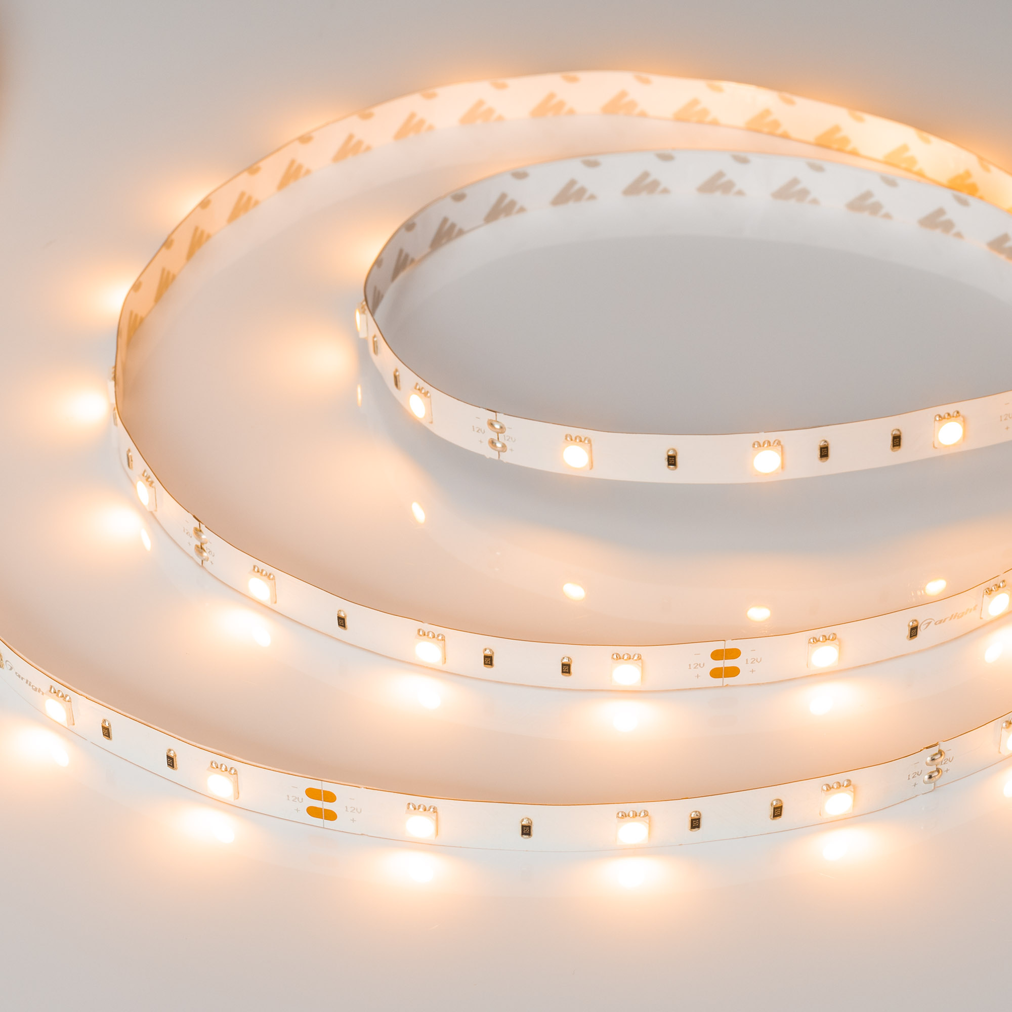Лента RT-B30-10mm 12V Warm2400 (7.2 W/m, IP20, 5060, 5m) (Arlight, Открытый)