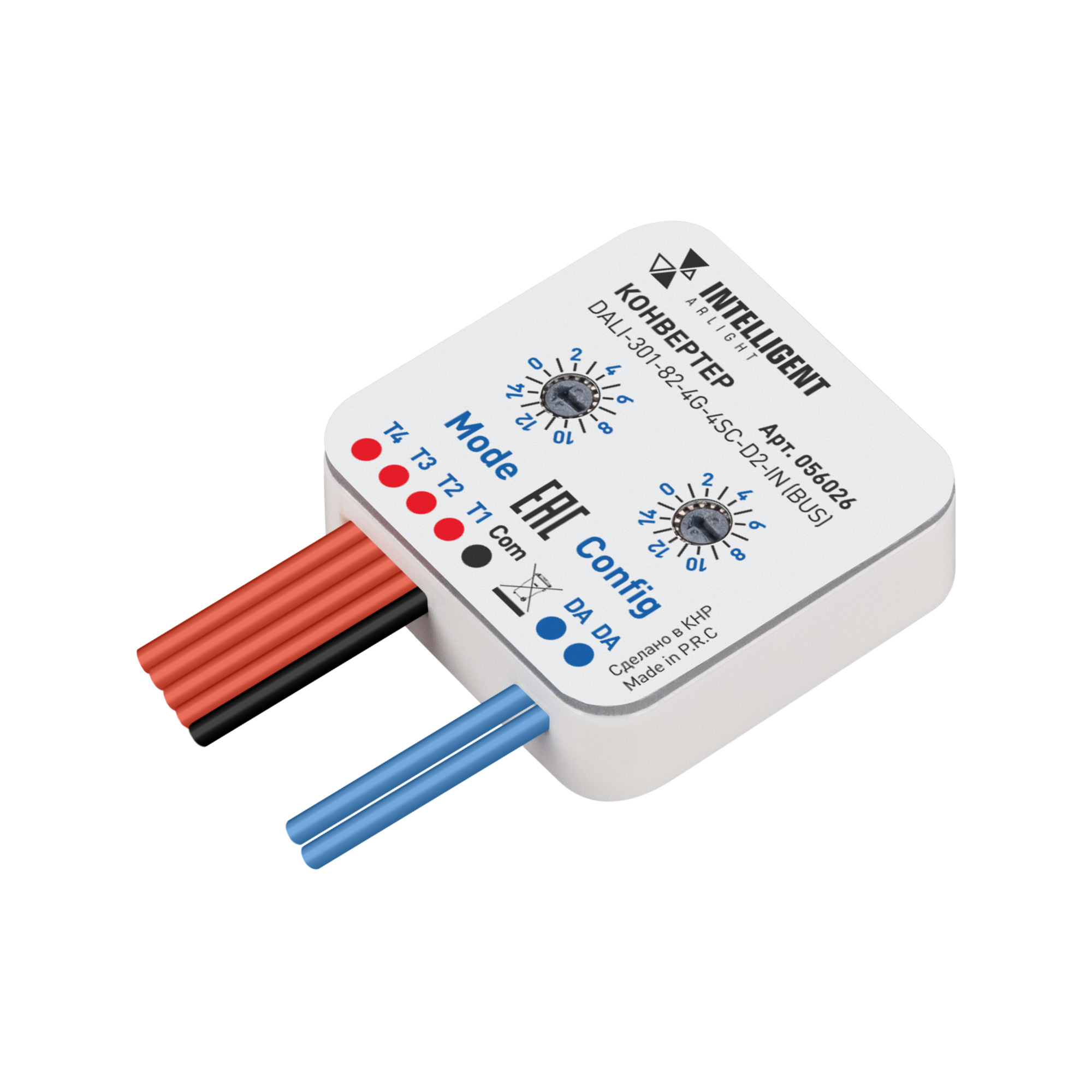 INTELLIGENT ARLIGHT Конвертер DALI-301-82-4G-4SC-D2-IN (BUS) (IARL, IP20 Пластик, 3 года)