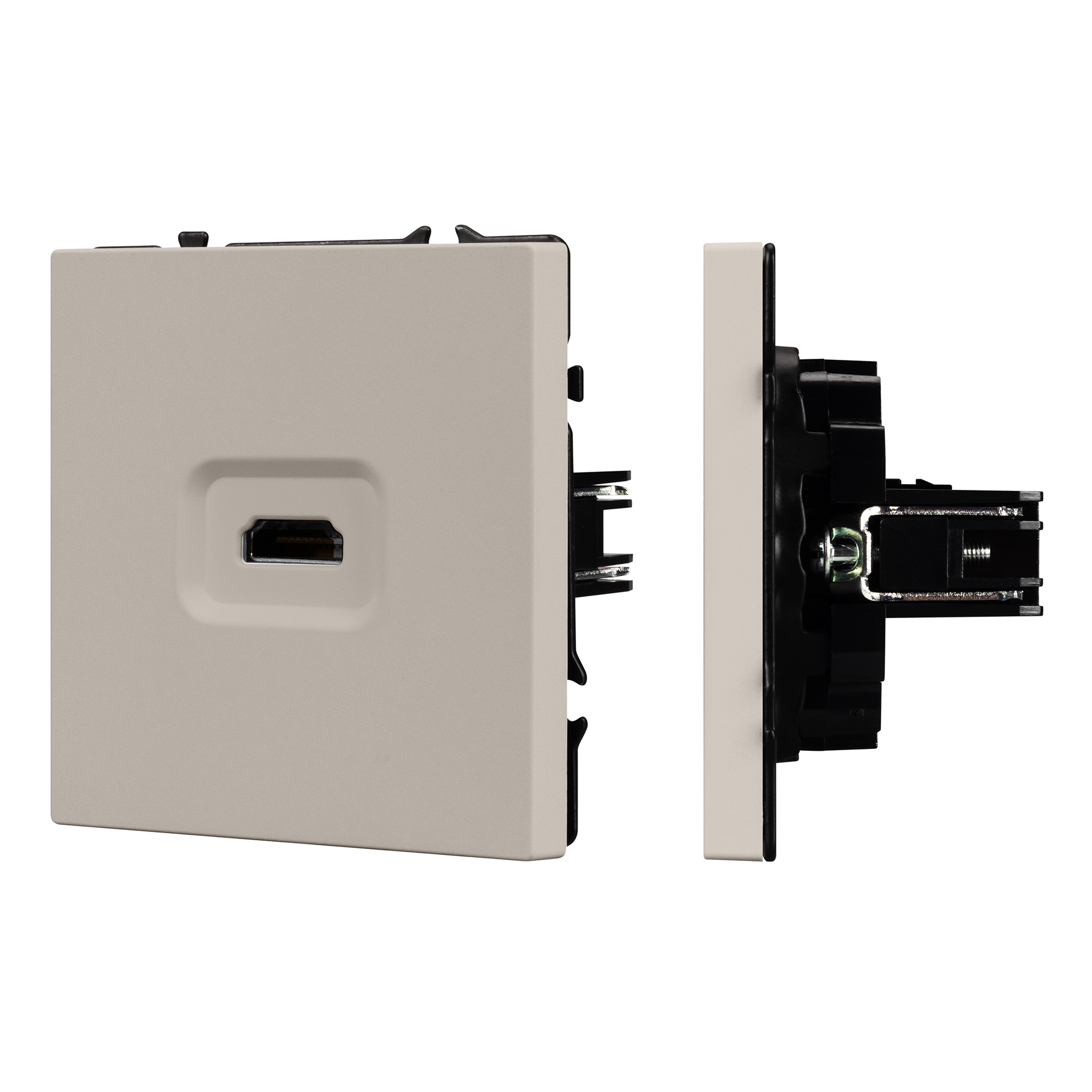 Механизм HDMI розетки SCT-NOBE-MHD1-SFPL-CA (Arlight, Кашемир)