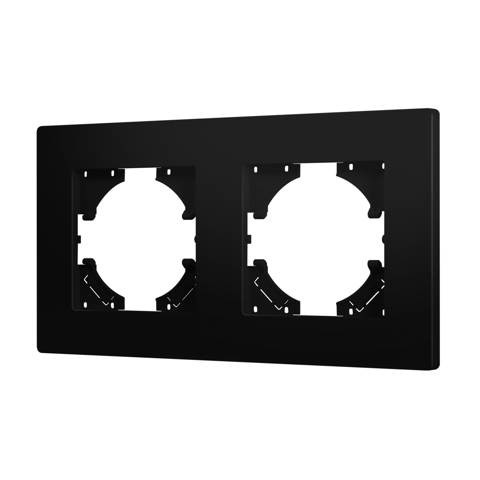 Рамка пластиковая FRM-PERIO-PL-2-BK (Arlight)