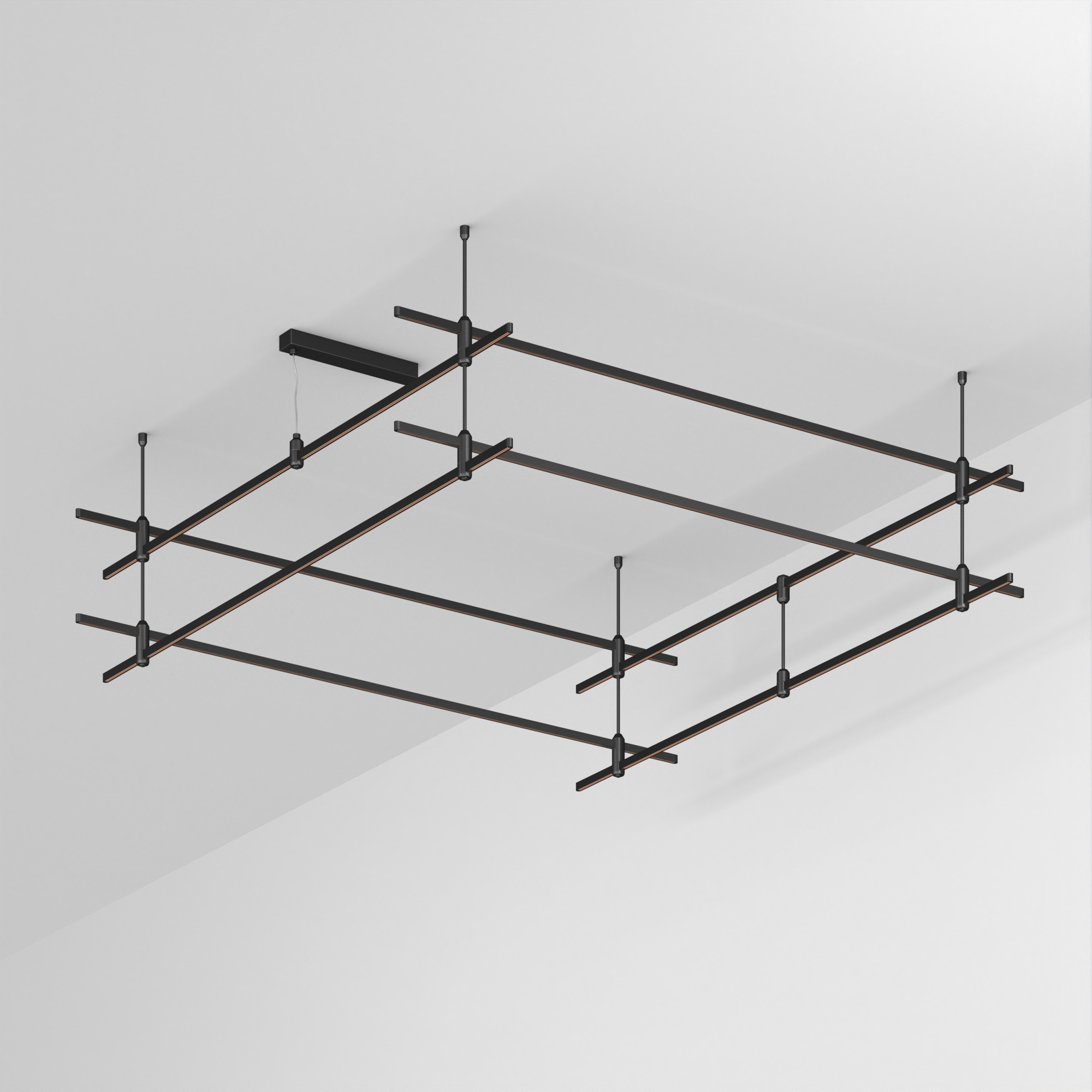 Основание ART-APRIORI-QUADRAT-2-ROD-400-2000x2000 (BK) (Arlight, IP20 Металл, 3 года)