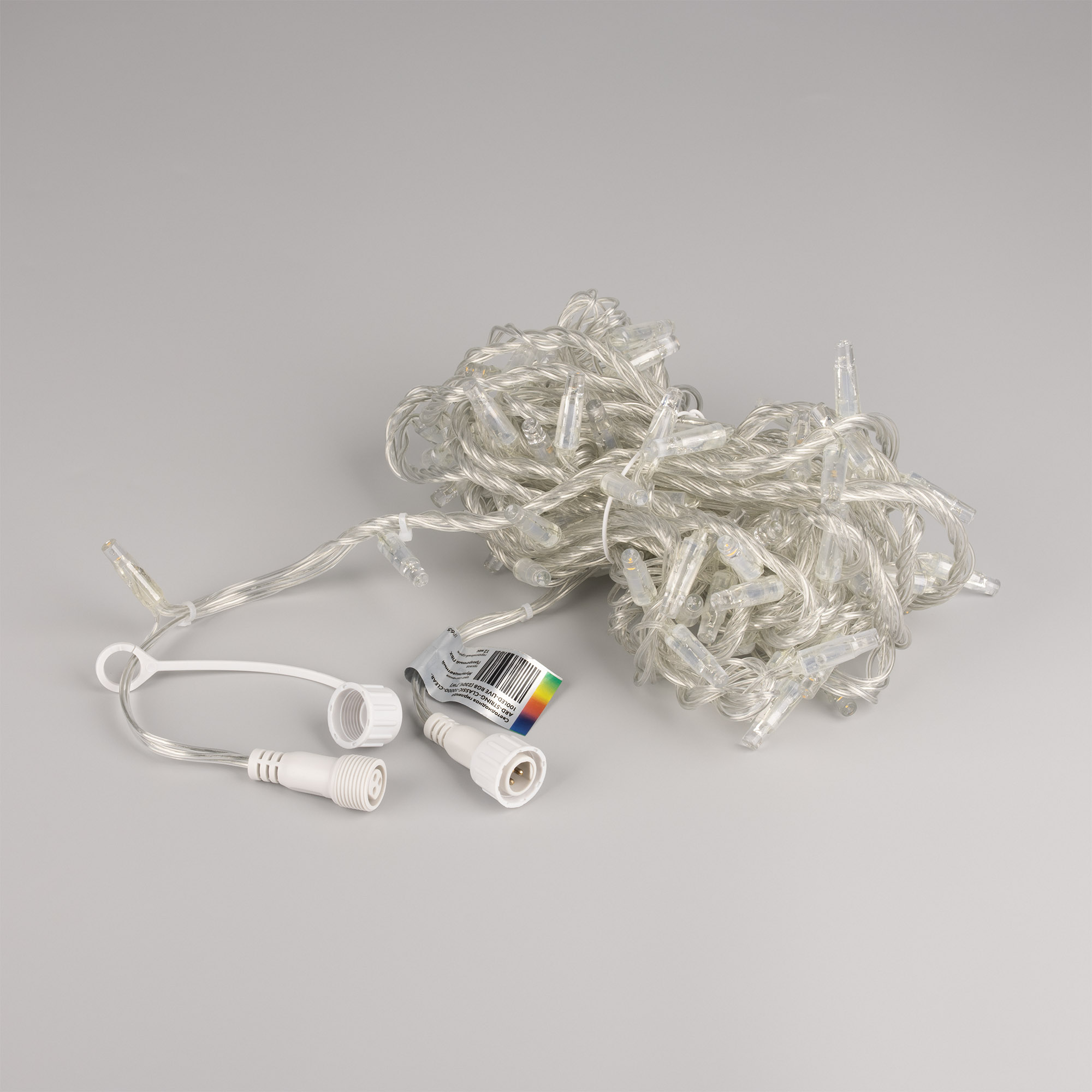 Светодиодная гирлянда ARD-STRING-CLASSIC-10000-CLEAR-100LED-LIVE RGB (230V, 7W) (Ardecoled, IP65, 1 год)