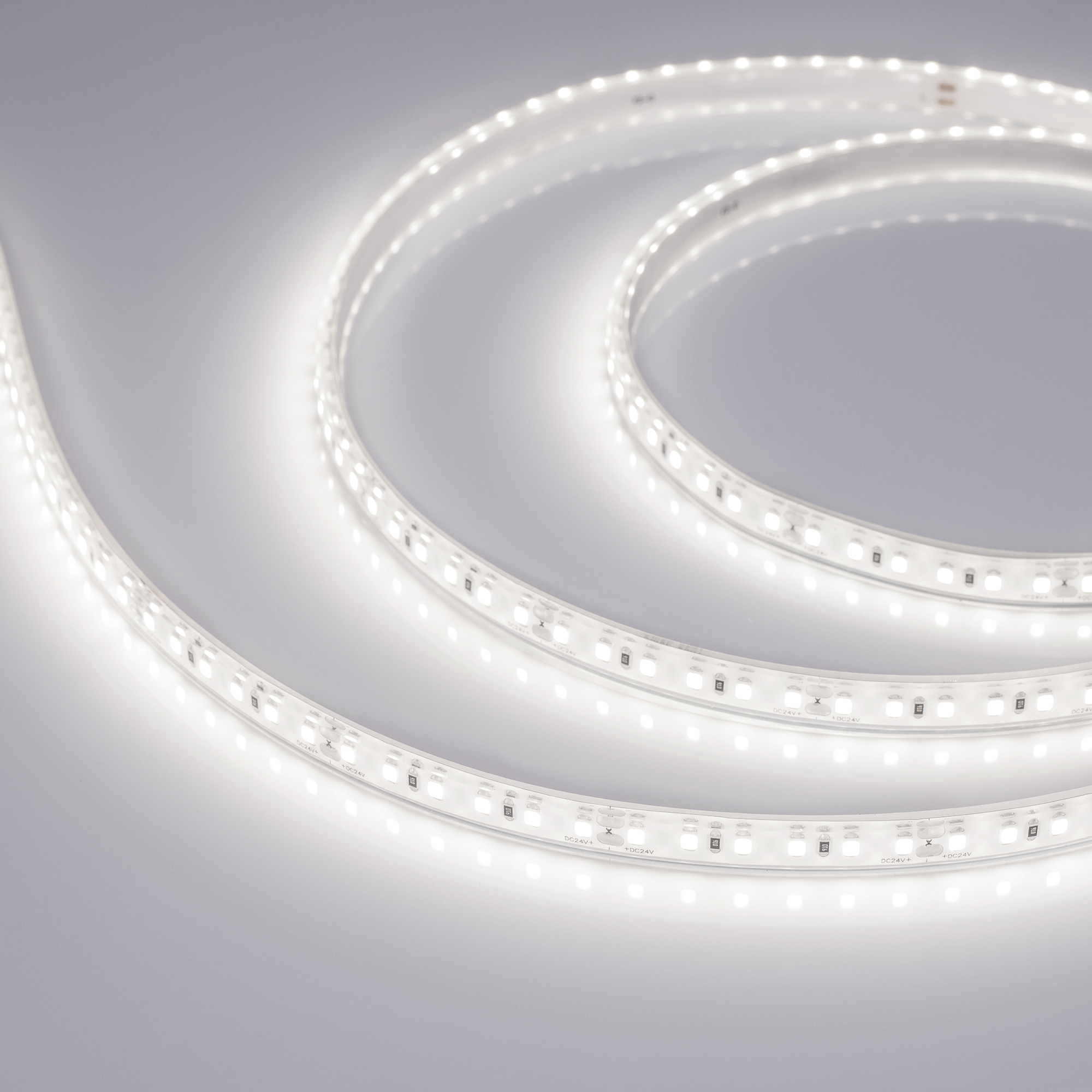 Лента герметичная RTW-PU-A120-10.5mm 24V Day4500 (16.8 W/m, IP68, Wire 2m, 5m) (Arlight)