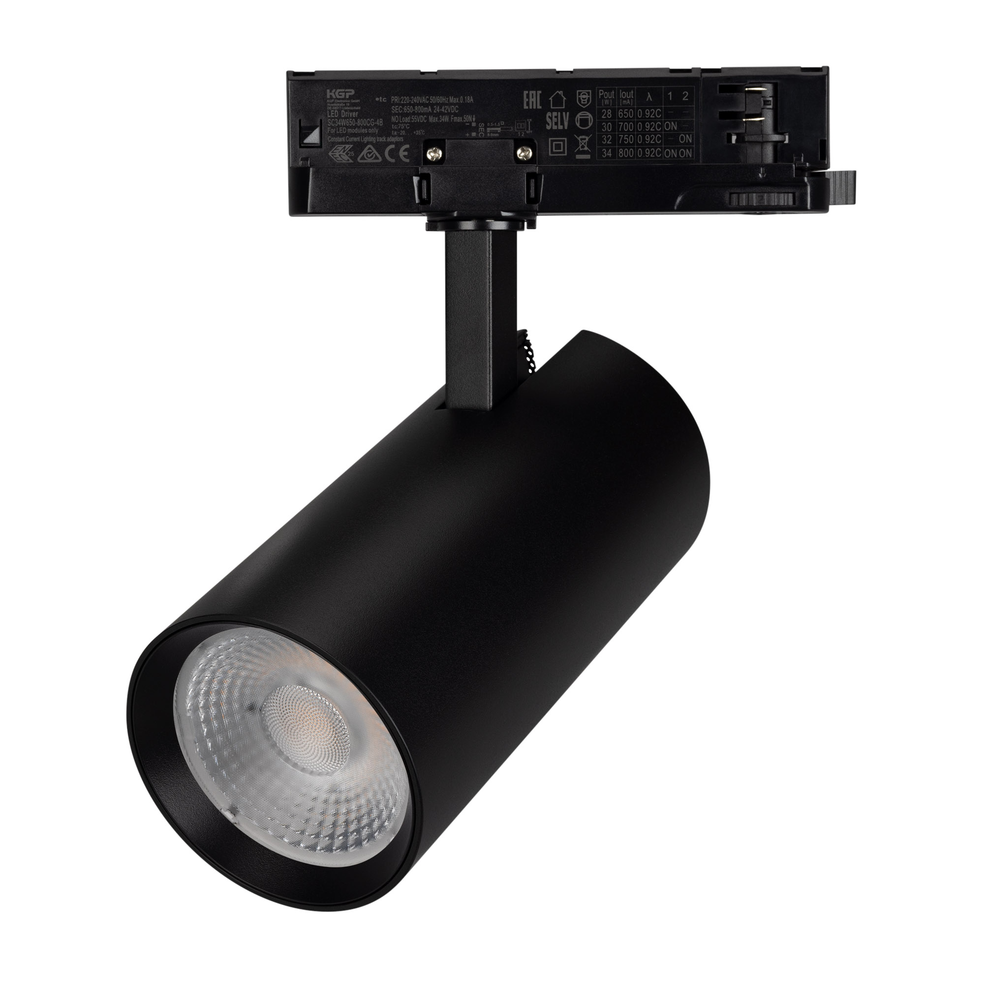 Светильник LGD-GERA-4TR-R90-30W Warm3000 (BK, 55 deg, 230V) (Arlight, IP20 Металл, 5 лет)