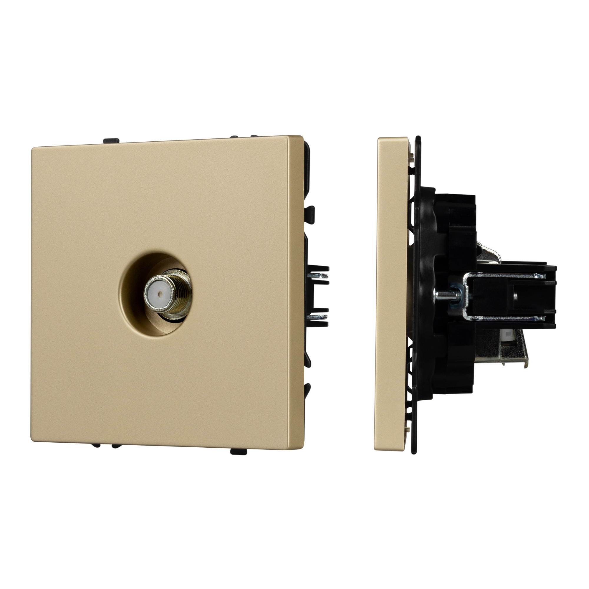 Механизм спутниковой розетки SCT-NOBE-MST1-SFPL-GD (SAT) (Arlight, Золотой песок)
