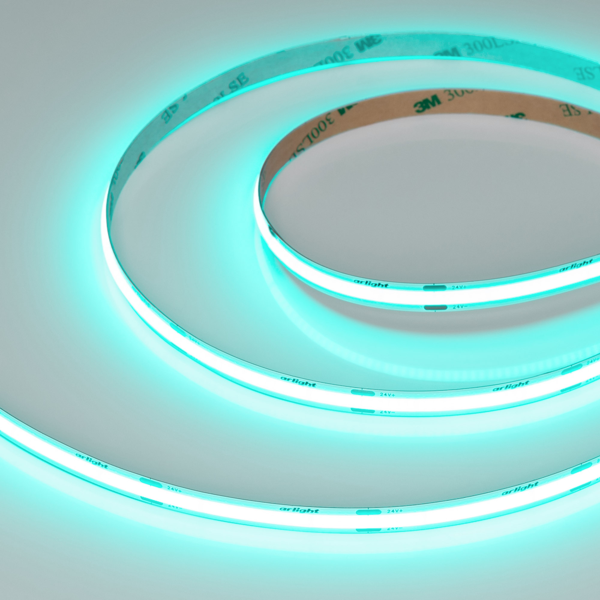 Лента COB-X480-8mm 24V Emerald (8 W/m, IP20, 5m) (Arlight)