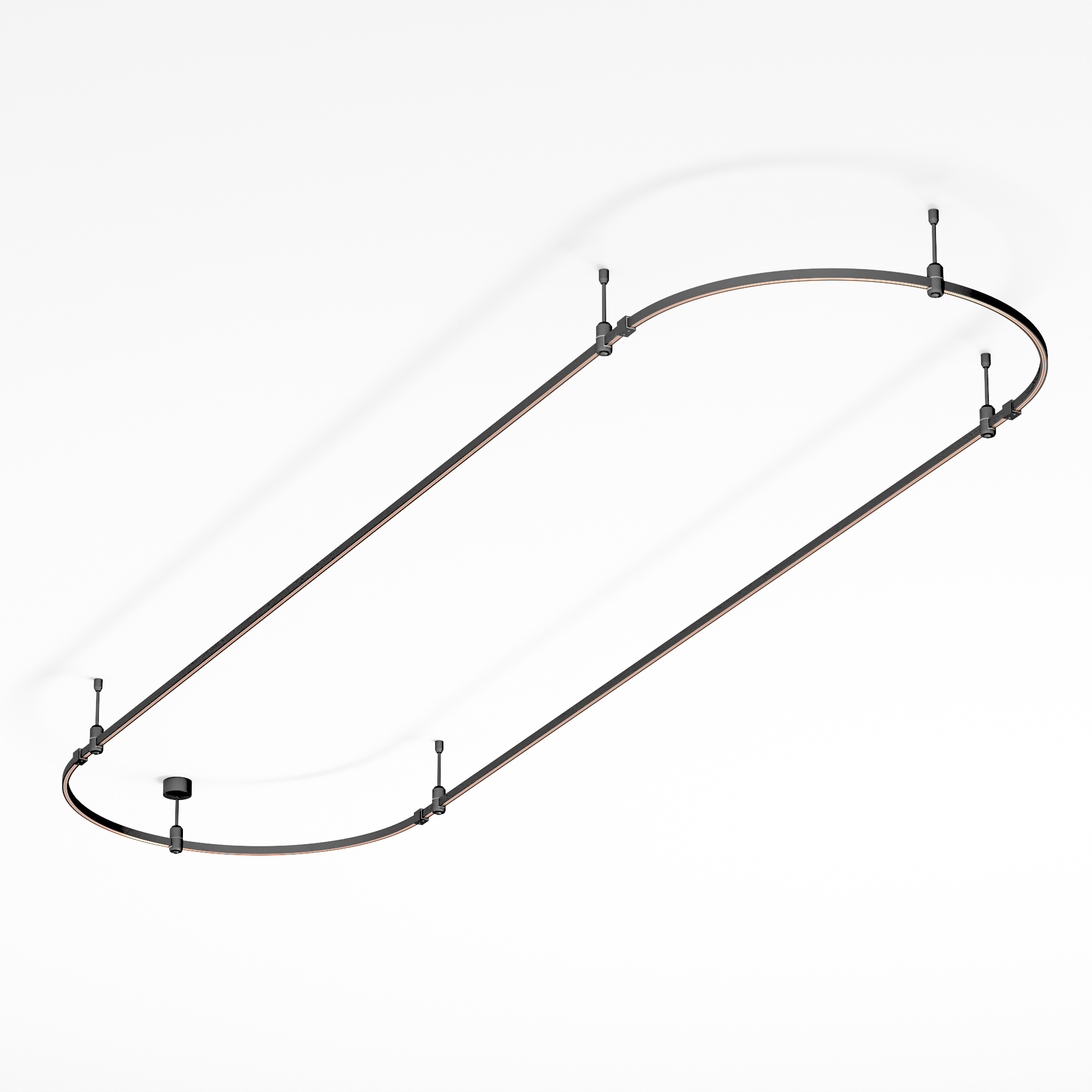 Основание ART-APRIORI-OVAL-ROD-200-3000x1000 (BK) (Arlight, IP20 Металл, 3 года)
