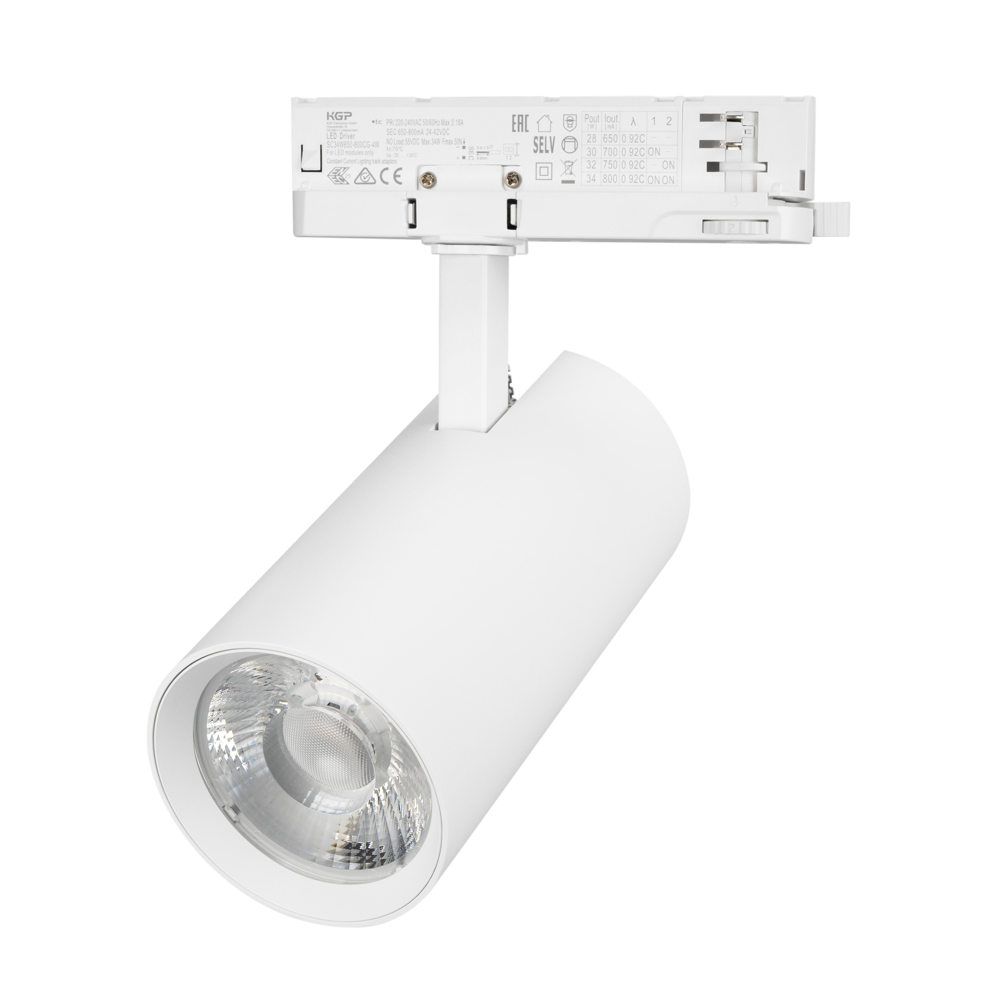 Светильник LGD-GERA-4TR-R90-40W Day4000 (WH, 24 deg, 230V) (Arlight, IP20 Металл, 5 лет)