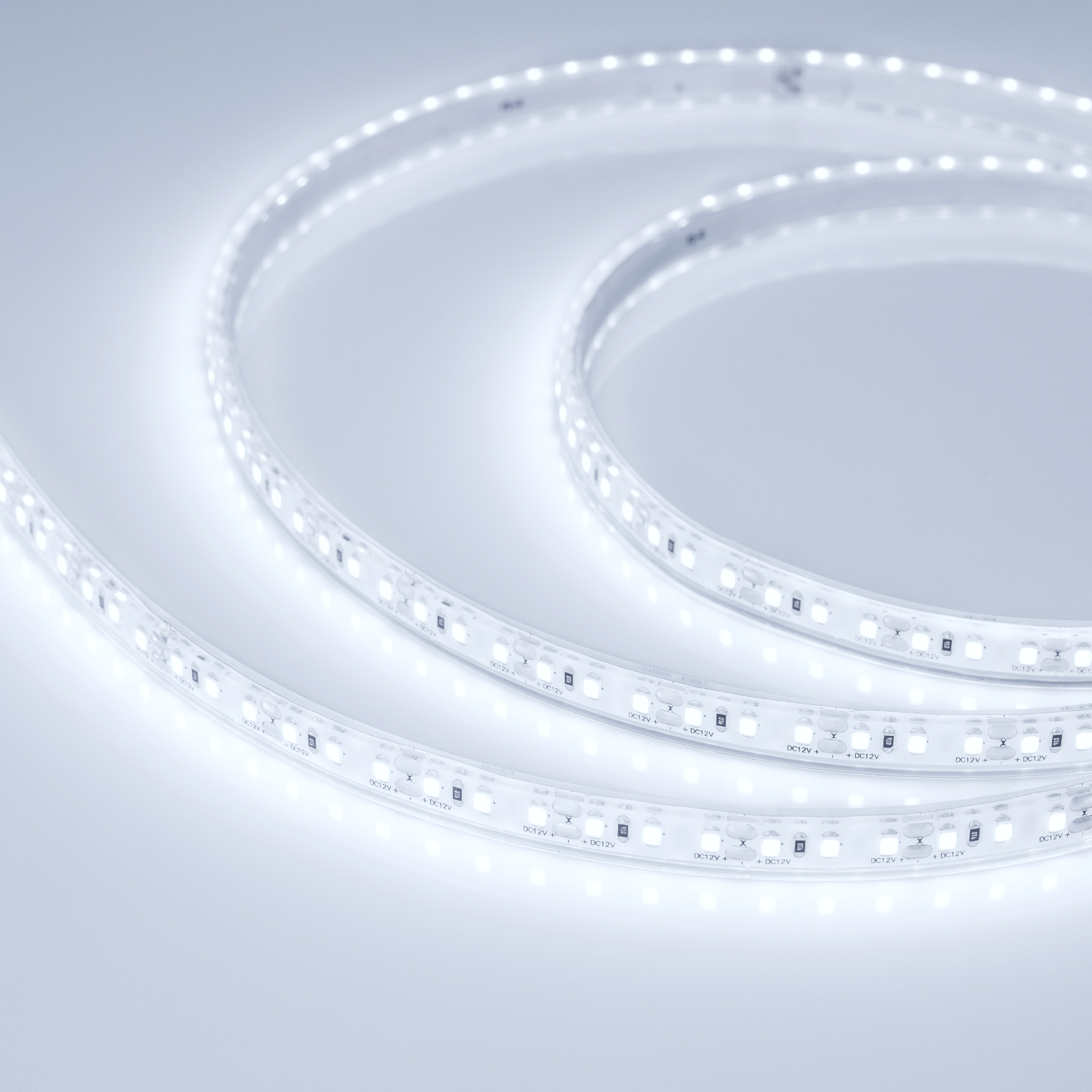Лента герметичная RTW-PU-A120-10.5mm 12V Cool 8K (16.8 W/m, IP68, Wire 2m, 5m) (Arlight)