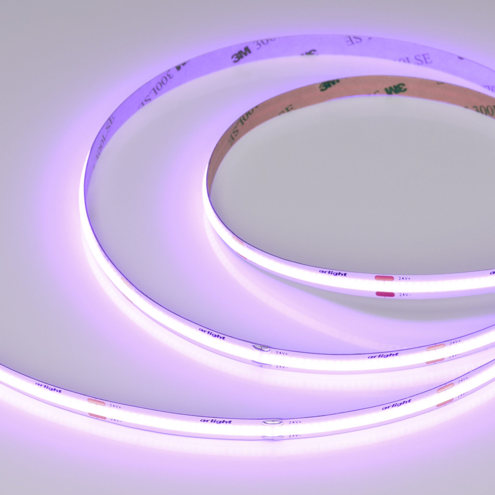 Лента COB-X480-8mm 24V Violet (8 W/m, IP20, 5m) (Arlight)