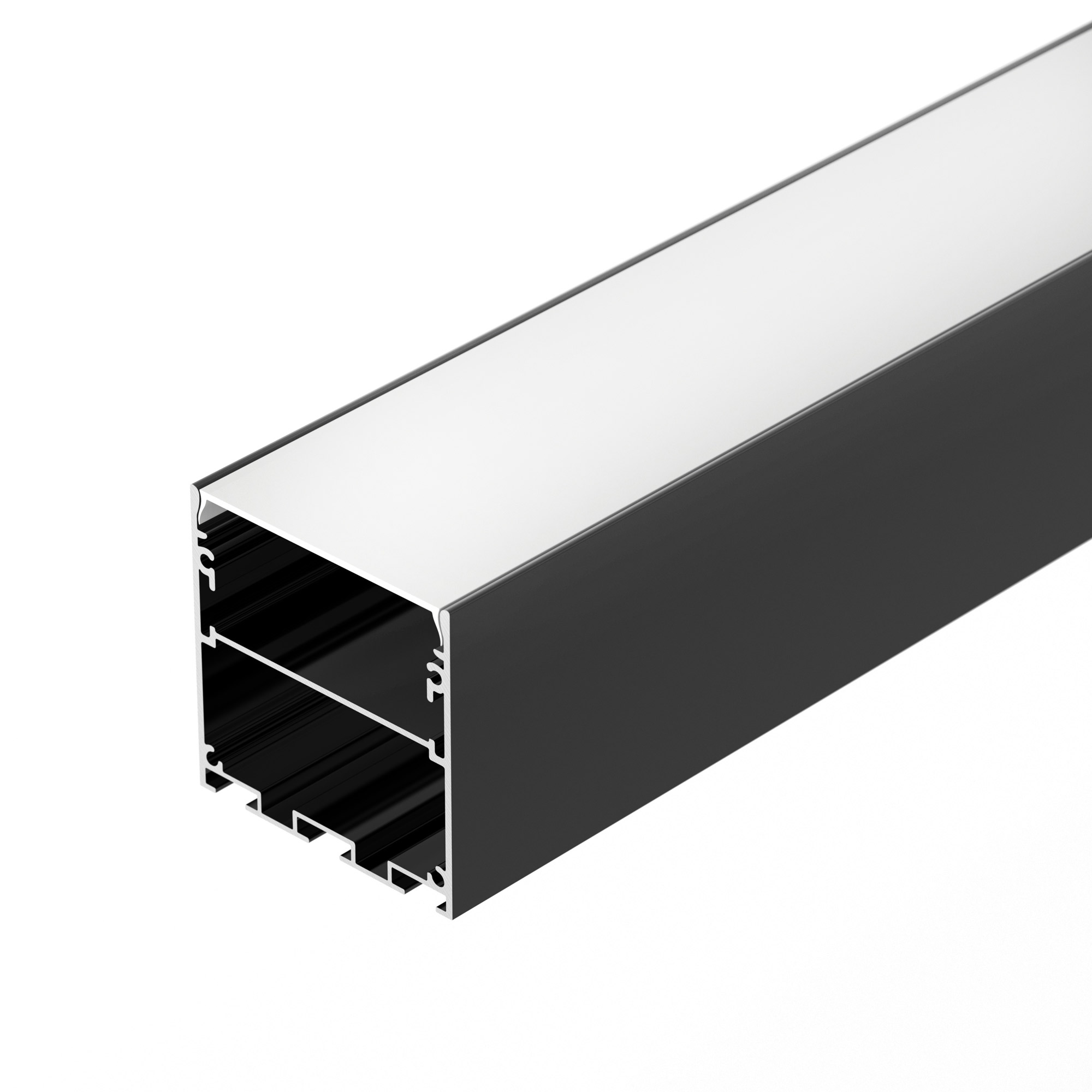 Профиль LINE-M-5050-3000 BLACK (Arlight, Алюминий)