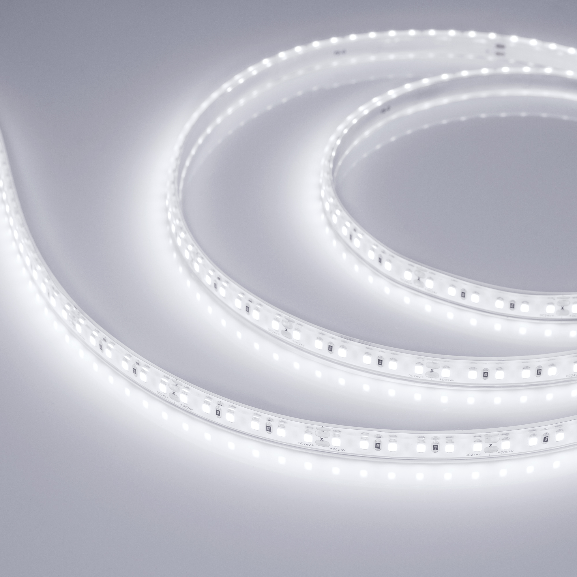 Лента герметичная RTW-PU-A120-10.5mm 24V White6000 (16.8 W/m, IP68, Wire 2m, 5m) (Arlight)
