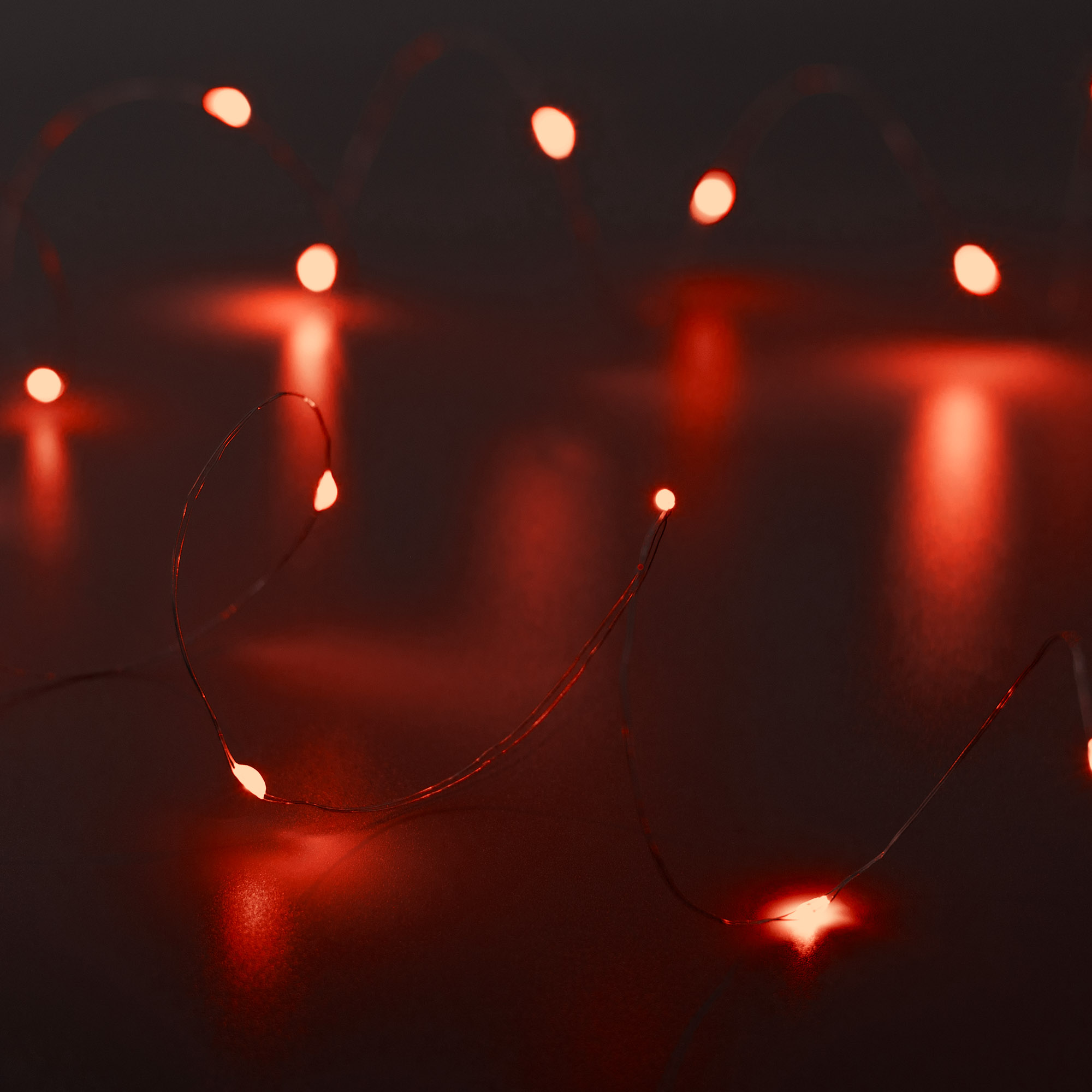 Светодиодная гирлянда ARD-DEW-HOME-2000-CLEAR-20LED-STD Red (3V, Battery Pack) (Ardecoled, IP20)