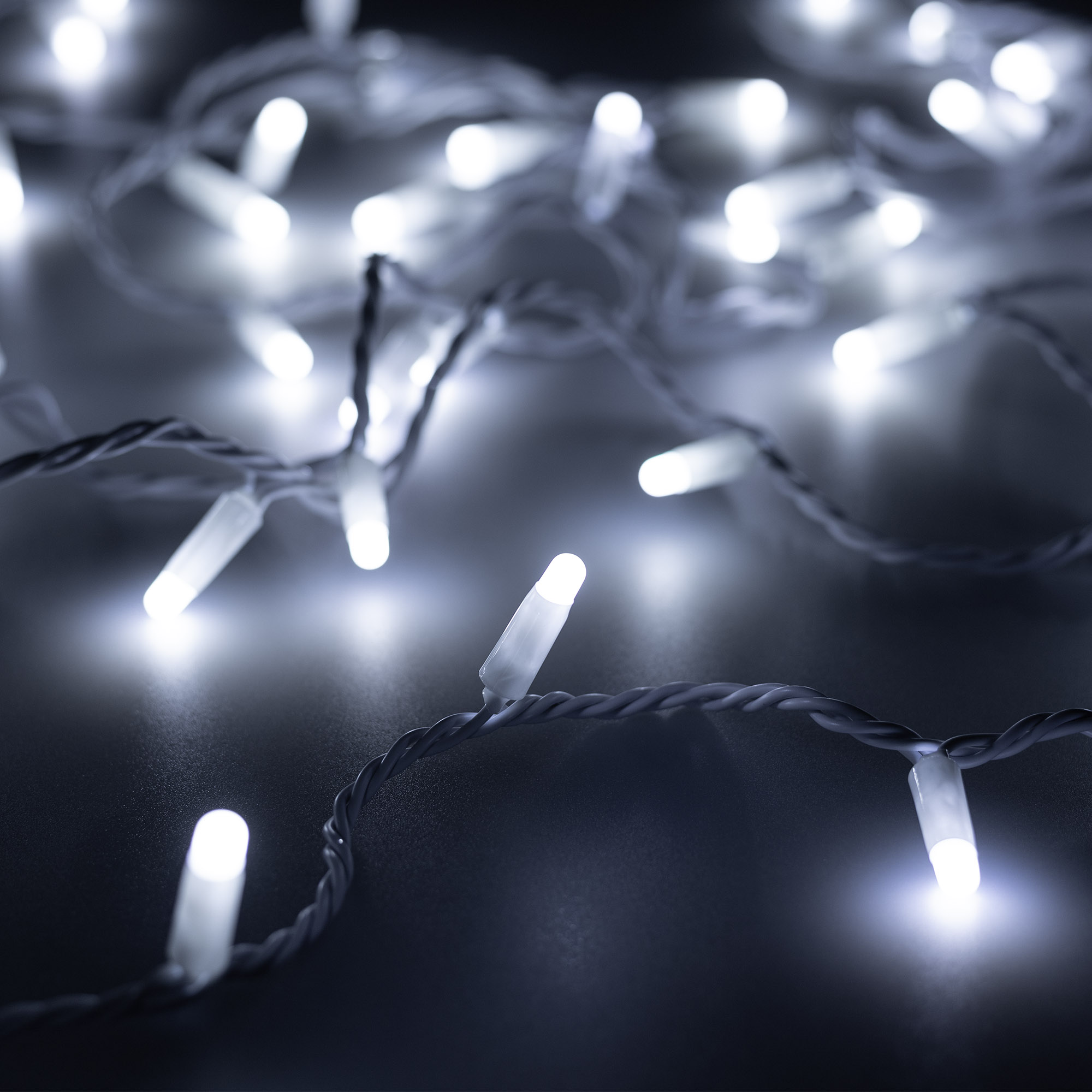 Светодиодная гирлянда ARD-STRING-CLASSIC-10000-WHITE-100LED-MILK-STD White (230V, 7W) (Ardecoled, IP65, 1 год)