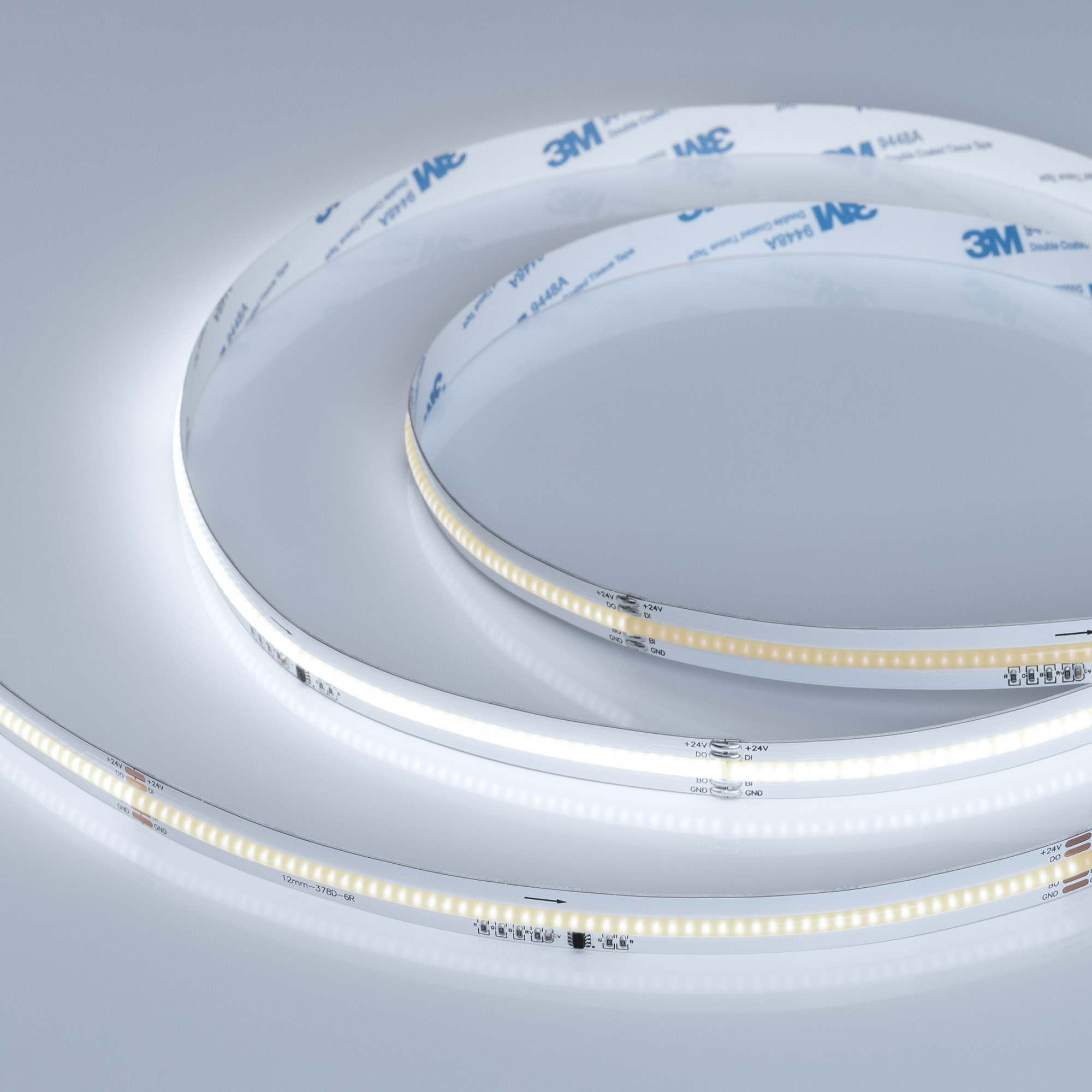 Лента SPI-COB-X378-12mm 24V White6000-PX63-BPT (7 W/m, IP20, 5m) (Arlight, бегущий огонь)