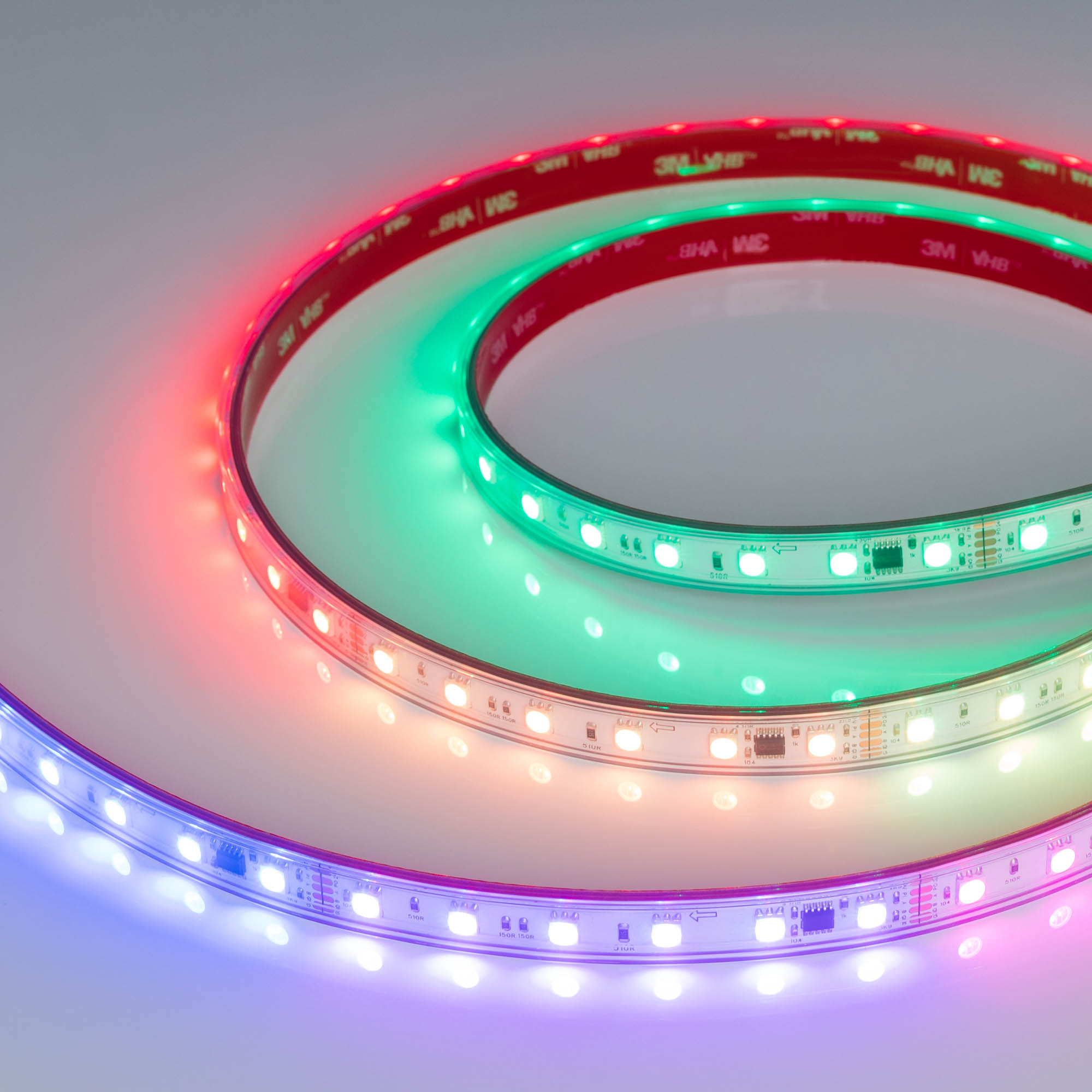 Лента герметичная DMX-PFS-B60-12mm 24V RGB-PX6 (14 W/m, IP68, 5060, 5m) (Arlight)