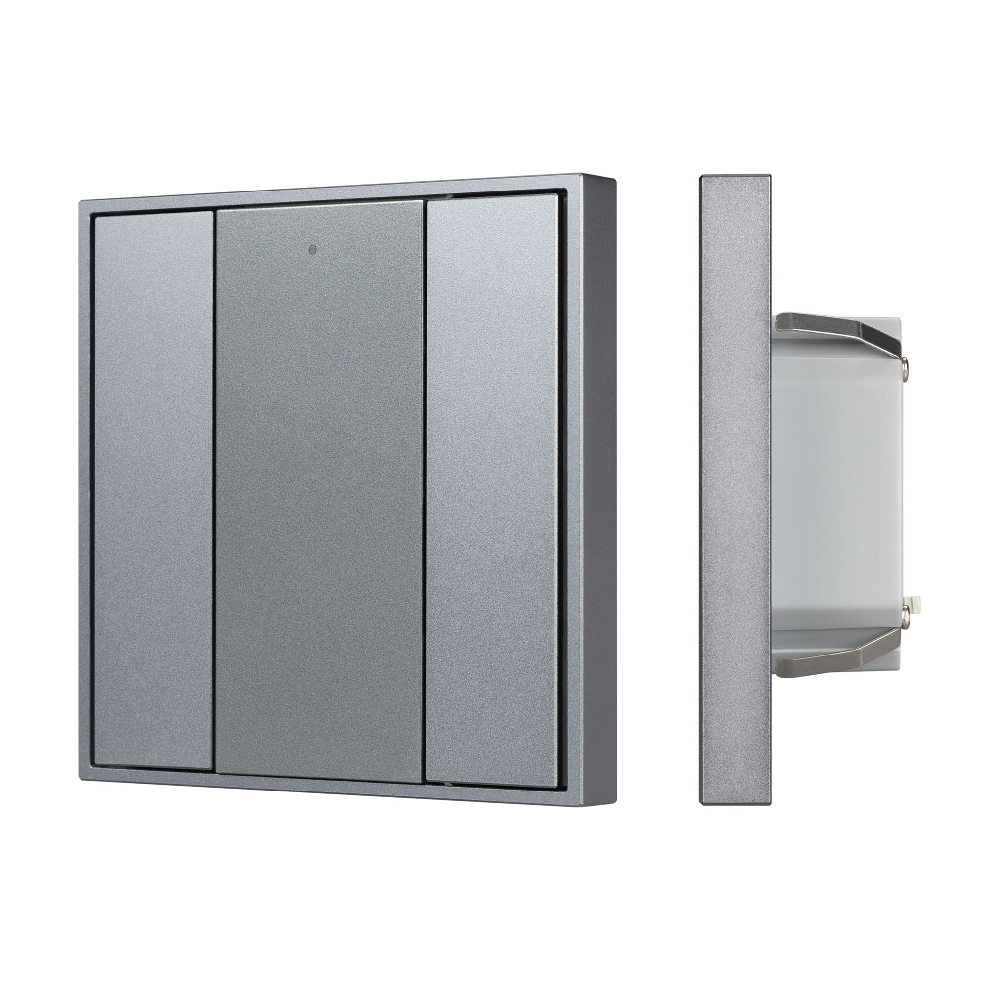 INTELLIGENT ARLIGHT Кнопочная панель DALI-201-23-2K-D2-IN Silver (BUS, Frame) (IARL, IP20 Металл, 3 года)