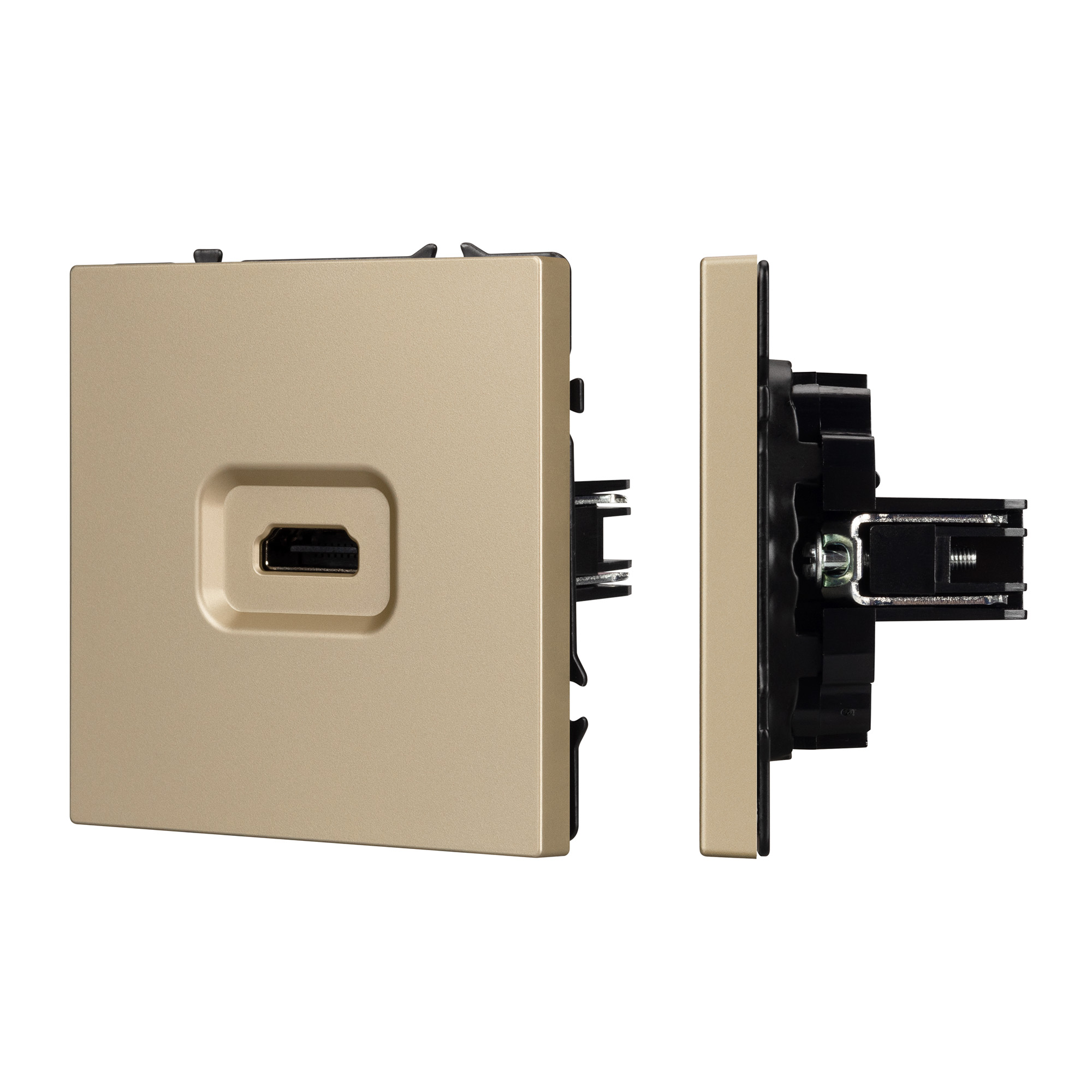 ARL NOBE Розетка HDMI софт-тач золотой песок SCT-MHD1-SFPL-GD (Arlight)
