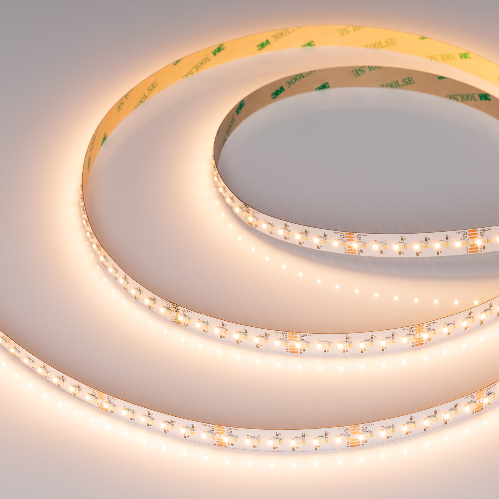 Лента RT-AM360-12mm 24V RGBW-MIX (24 W/m, IP20, 2835/2210, 5m) (Arlight, RGB-CCT, RGB-MIX, RGB-White MIX)