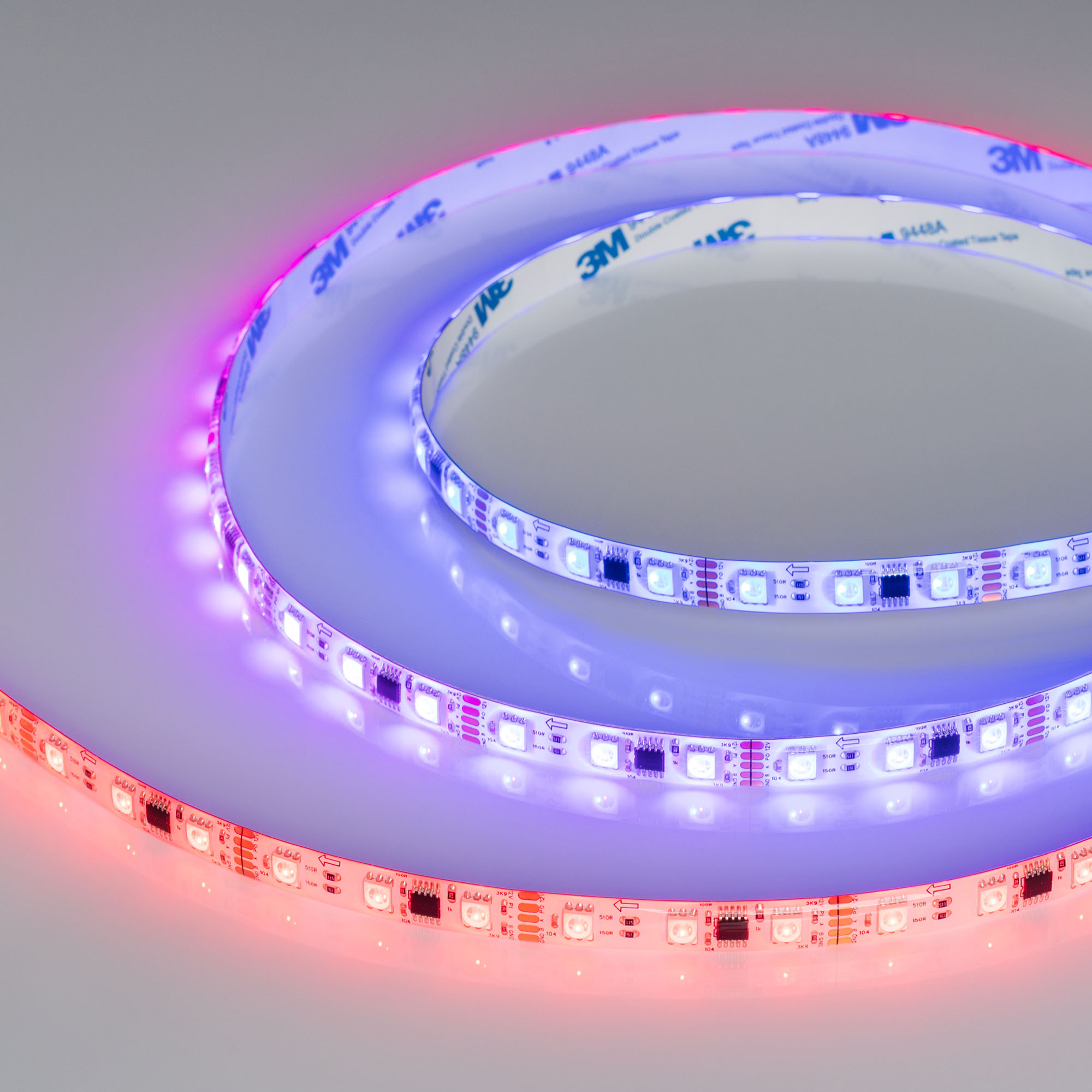 Лента герметичная DMX-SE-B60-10mm 12V RGB-PX3 (14 W/m, IP65, 5060, 5m) (Arlight)
