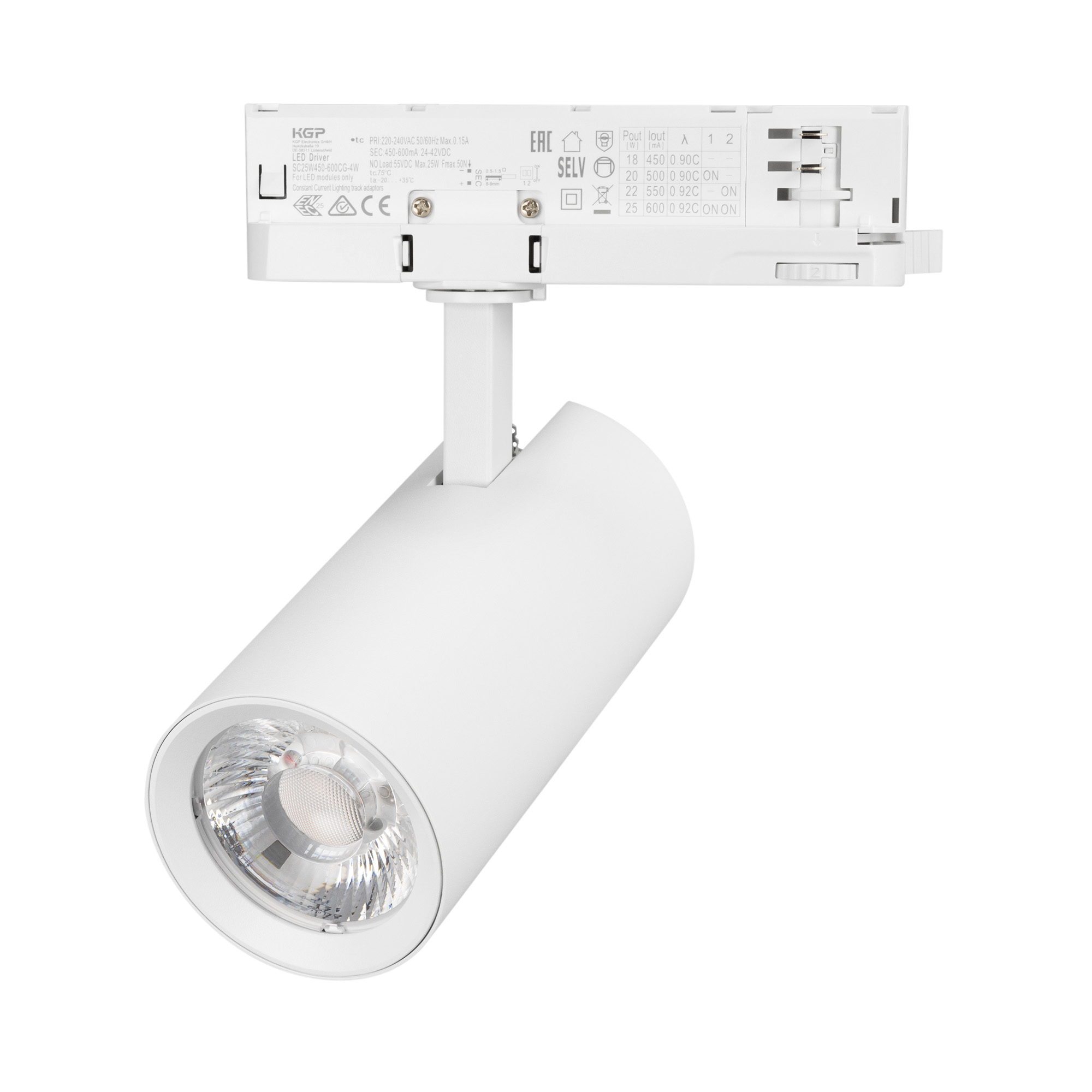 Светильник LGD-GERA-4TR-R74-20W Day4000 (WH, 36 deg, 230V) (Arlight, IP20 Металл, 5 лет)